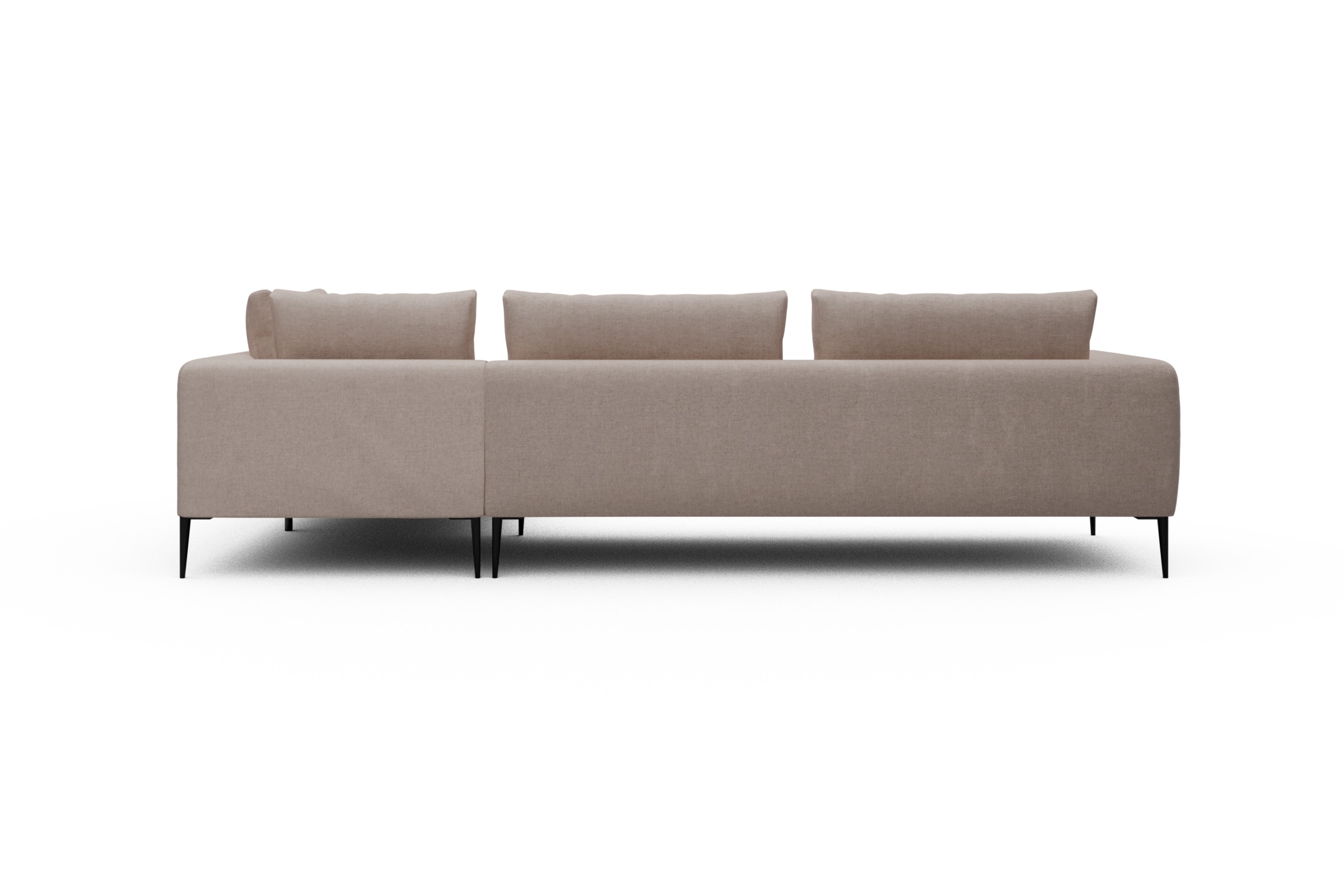 Ecksofa Paul Relax-Ecke links mit 3-Sitzer Weda-Sand
