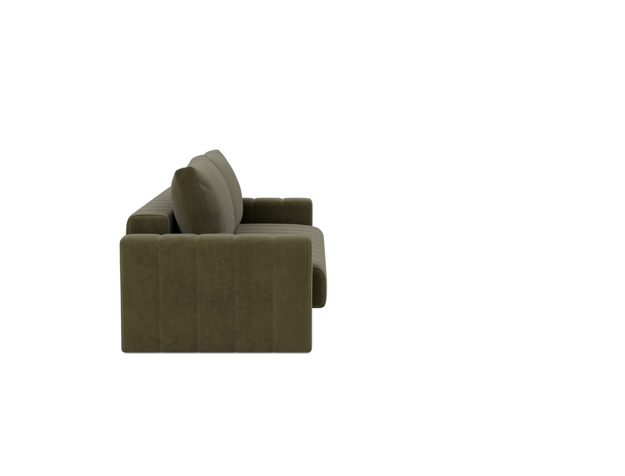 Schlafsofa Akello mit Armlehnen Kord Cordufine 316-Pine-Green