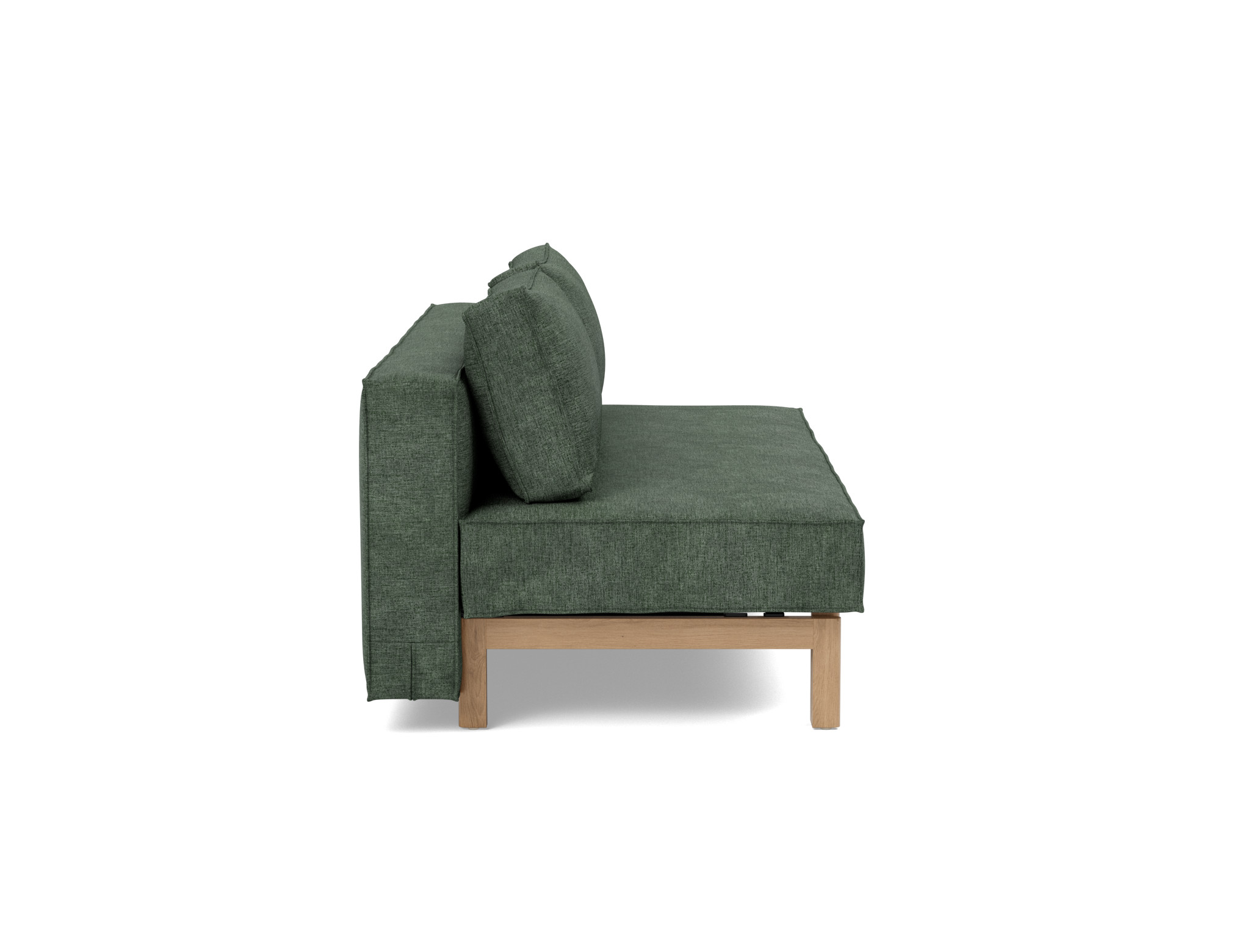Schlafsofa Sly Flachgewebe Avella 281-Pine-Green Beine Eiche
