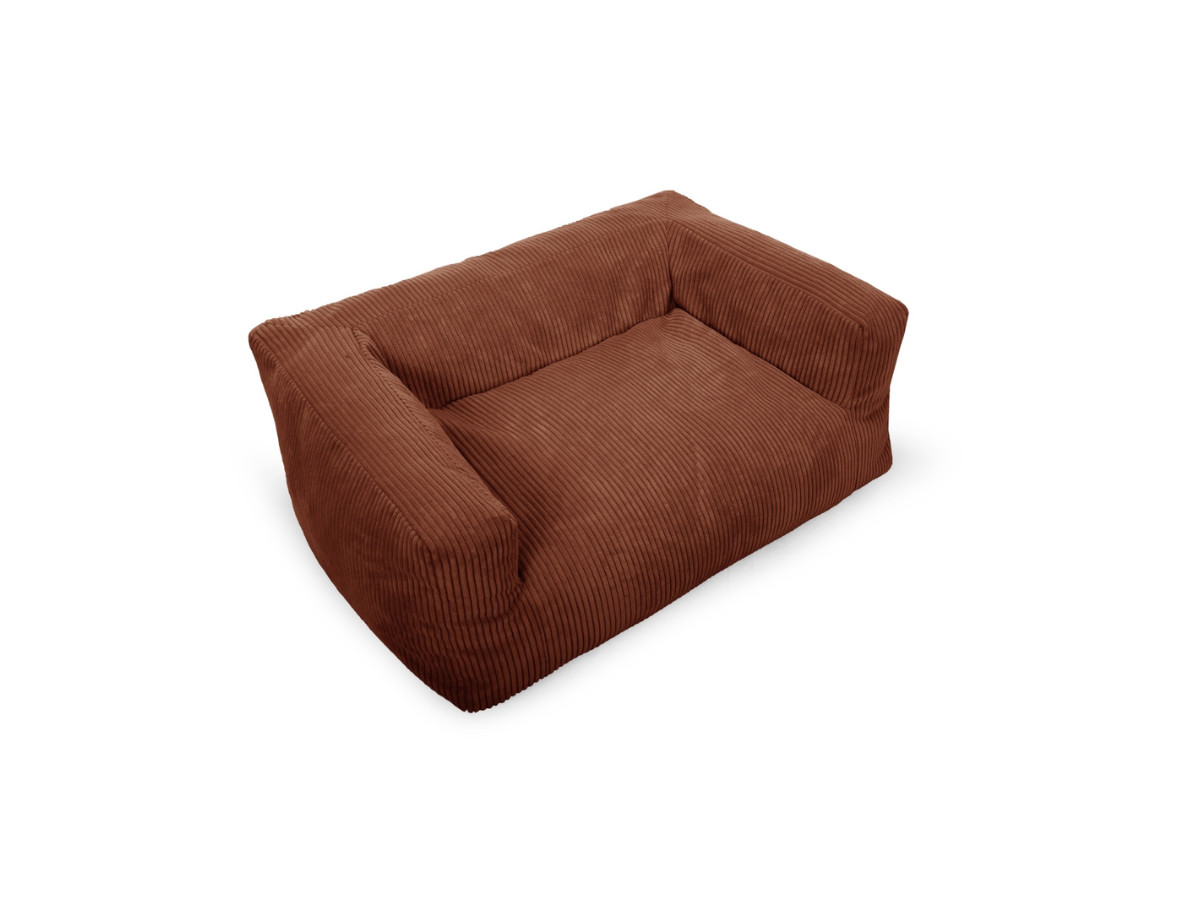 Bobochic Salto Hundekorb Cordsamt Orange, Größe XXL (140 cm)