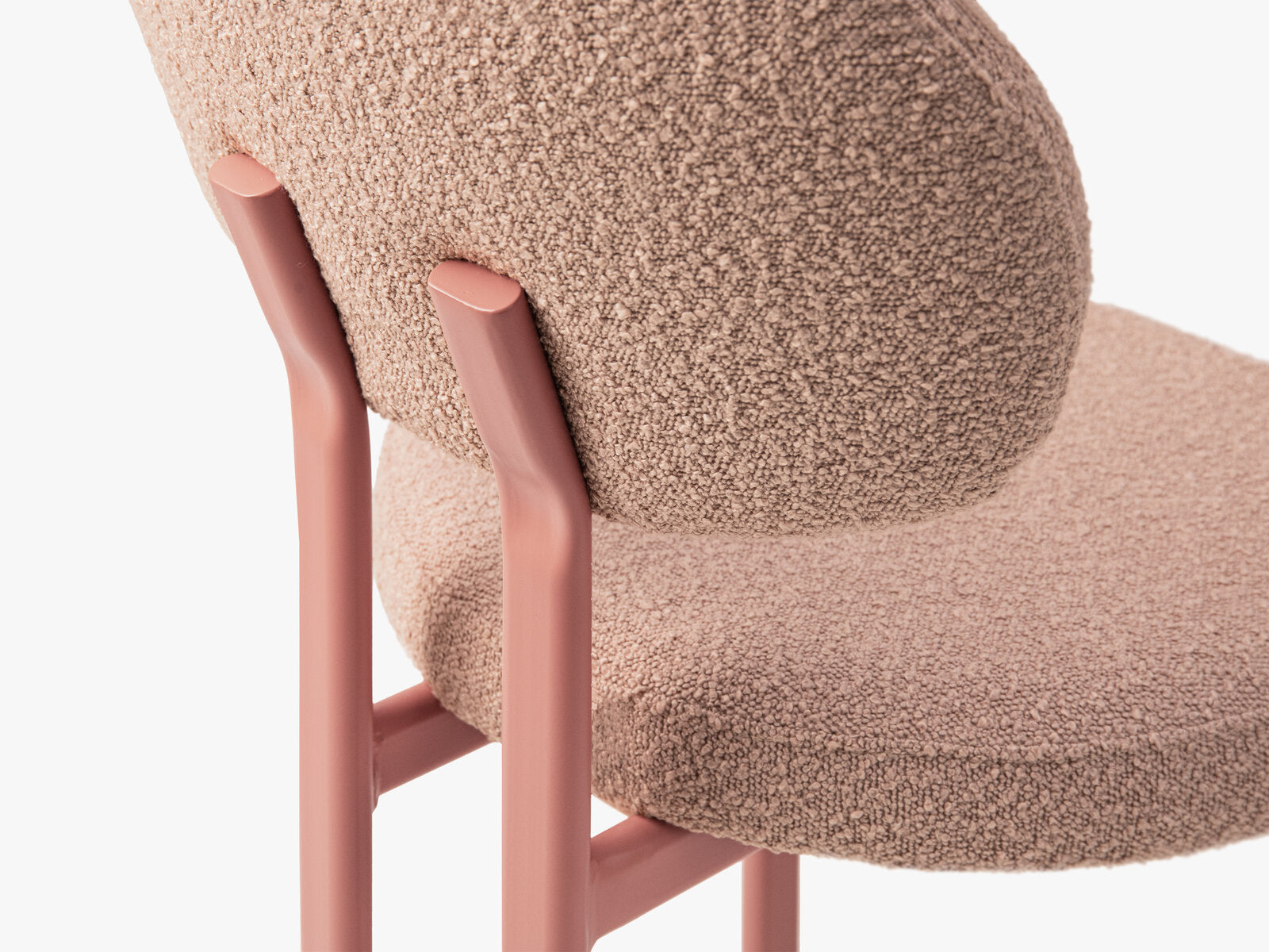 Micadoni Stuhl Sam Boucle Baloo Puderrosa Flamingo