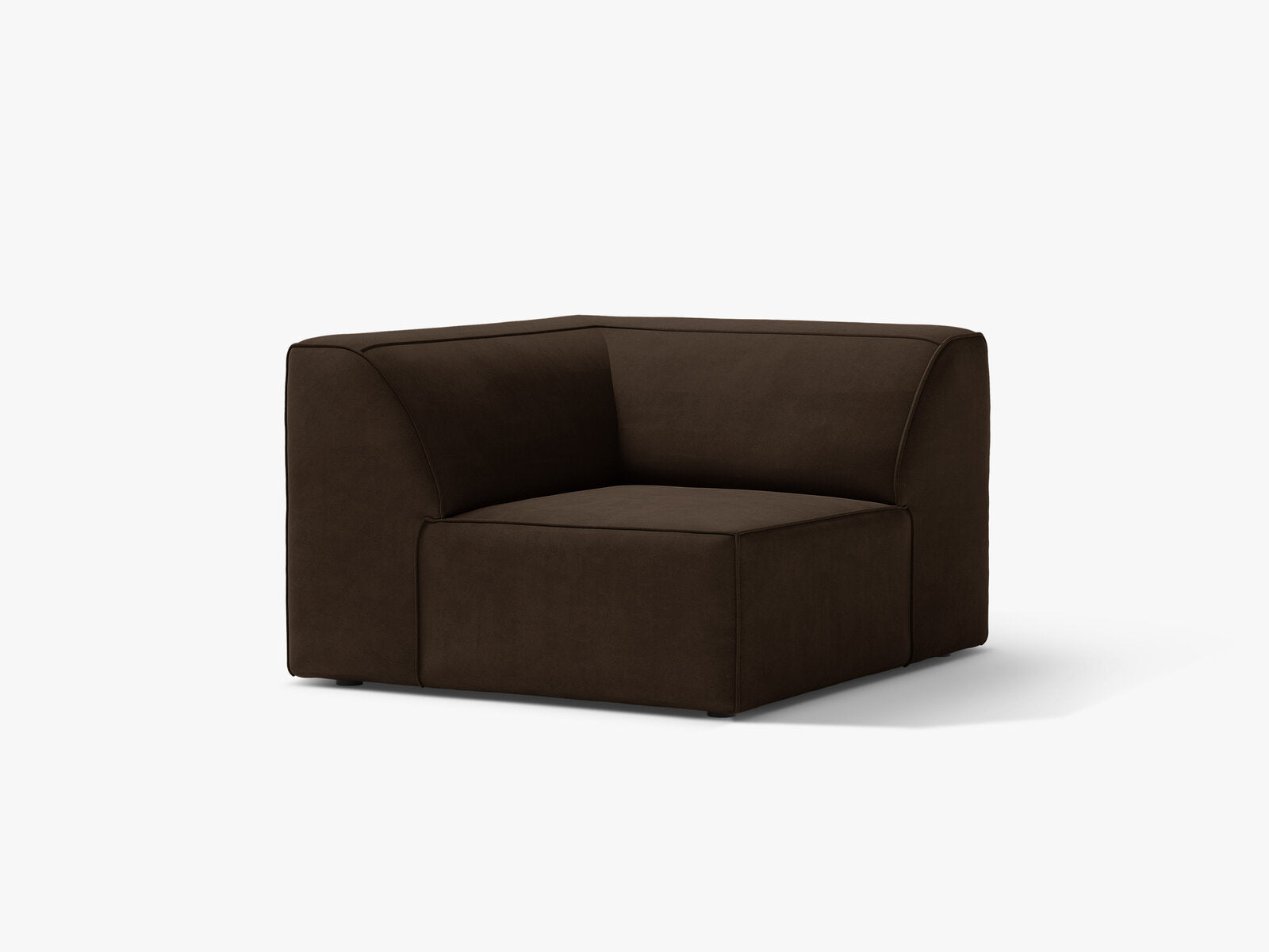 Micadoni Jodie Eckmodul Samt Bluvel Dunkelbraun