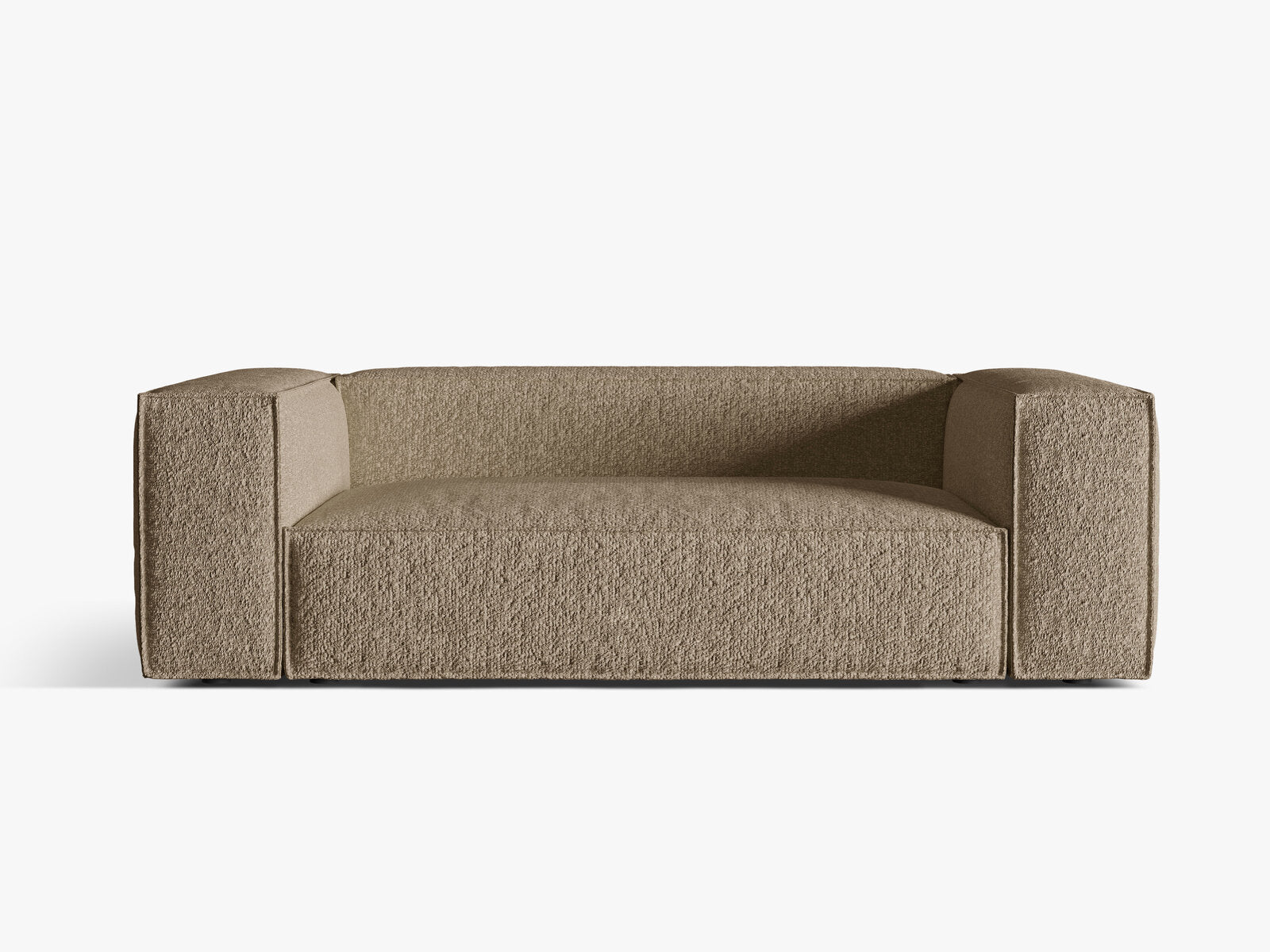 Micadoni Sofa Nuria 3-Sitzer Boucle Cappuccino