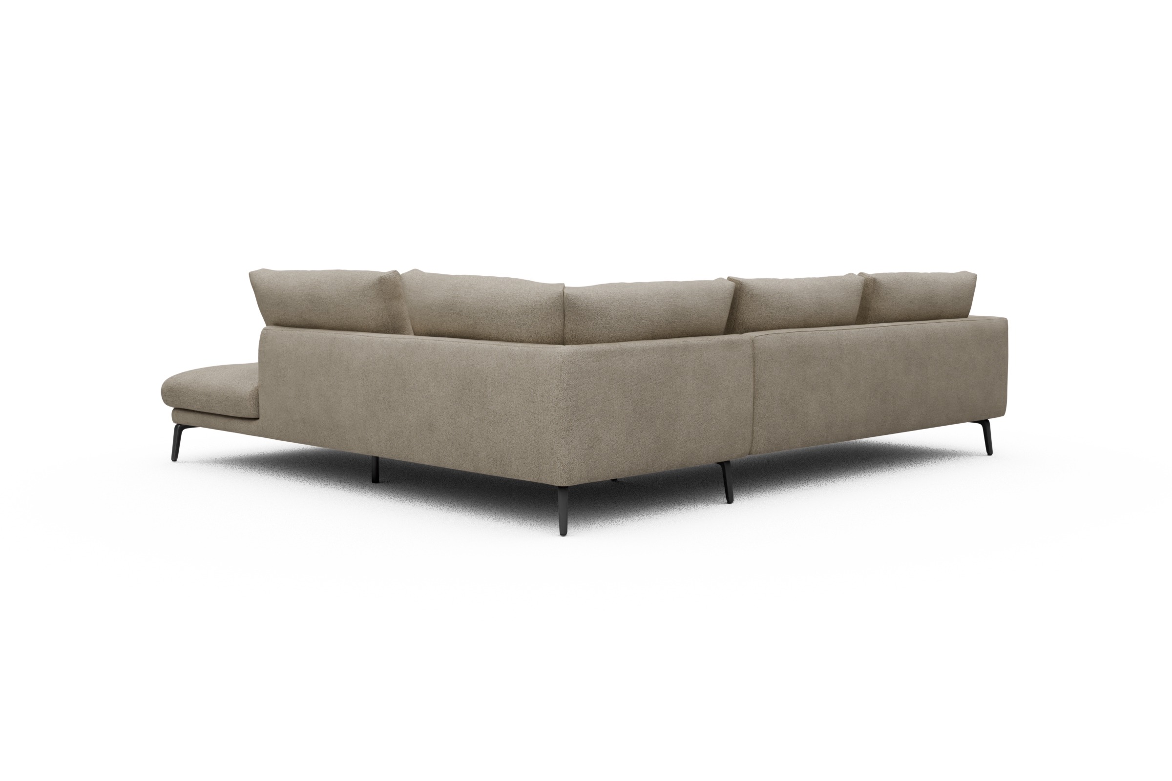 Ecksofa Karl Relax-Ecke rechts mit 2,5-Sitzer Boucle-Belge