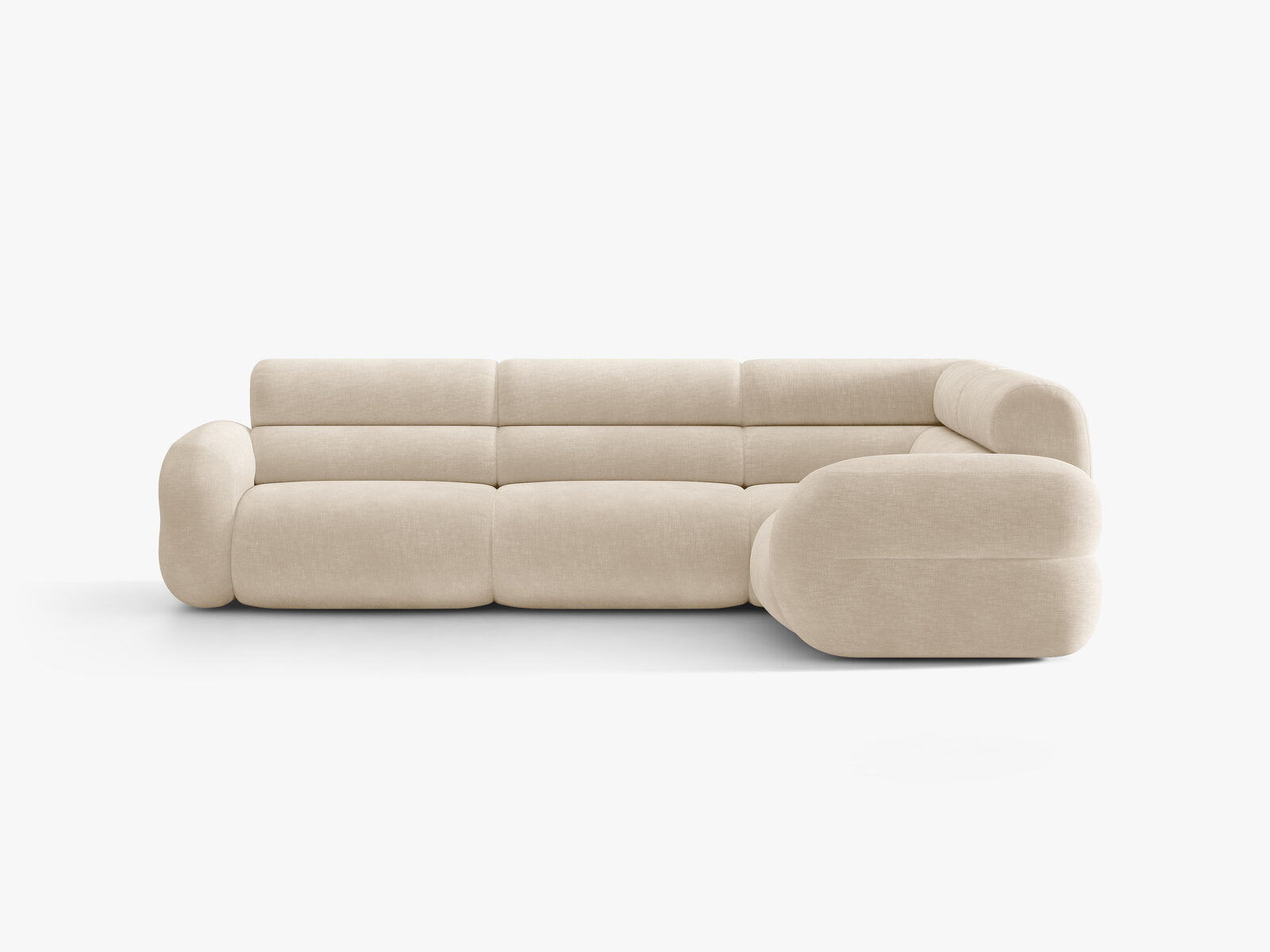 Micadoni Neo Ecksofa 295 cm Links Chenille Golden Helles Beige
