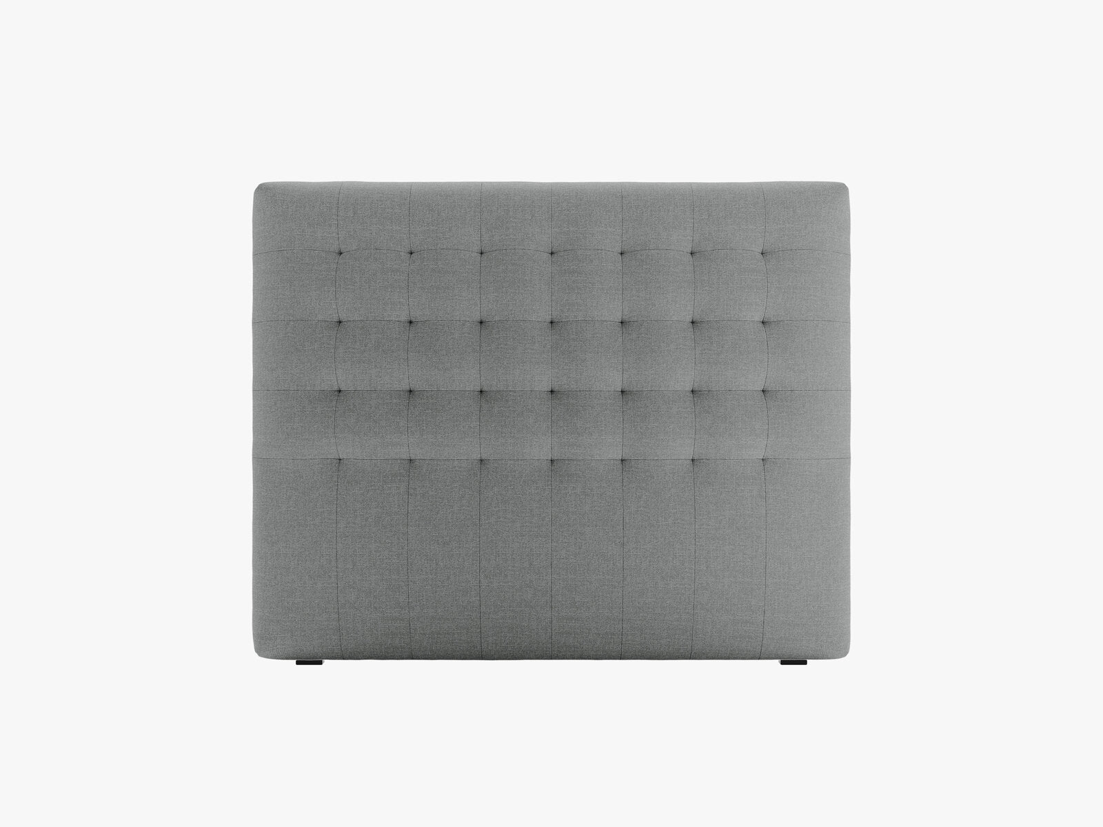 Micadoni Nova Samtiger Kopfteil 120 cm (H 95 cm) Strukturierter Stoff Liberty Grau 120x95
