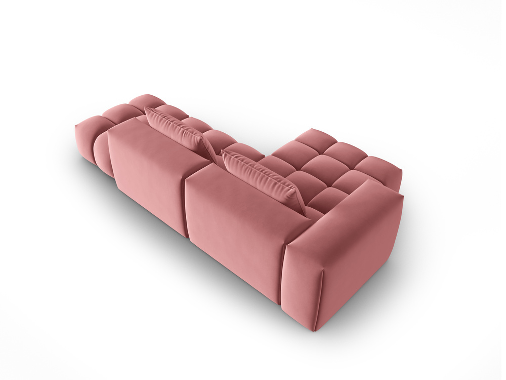 Cosmopolitan Design Ecksofa Verona 4-Sitzer offen Samt Casino Flamingo Links