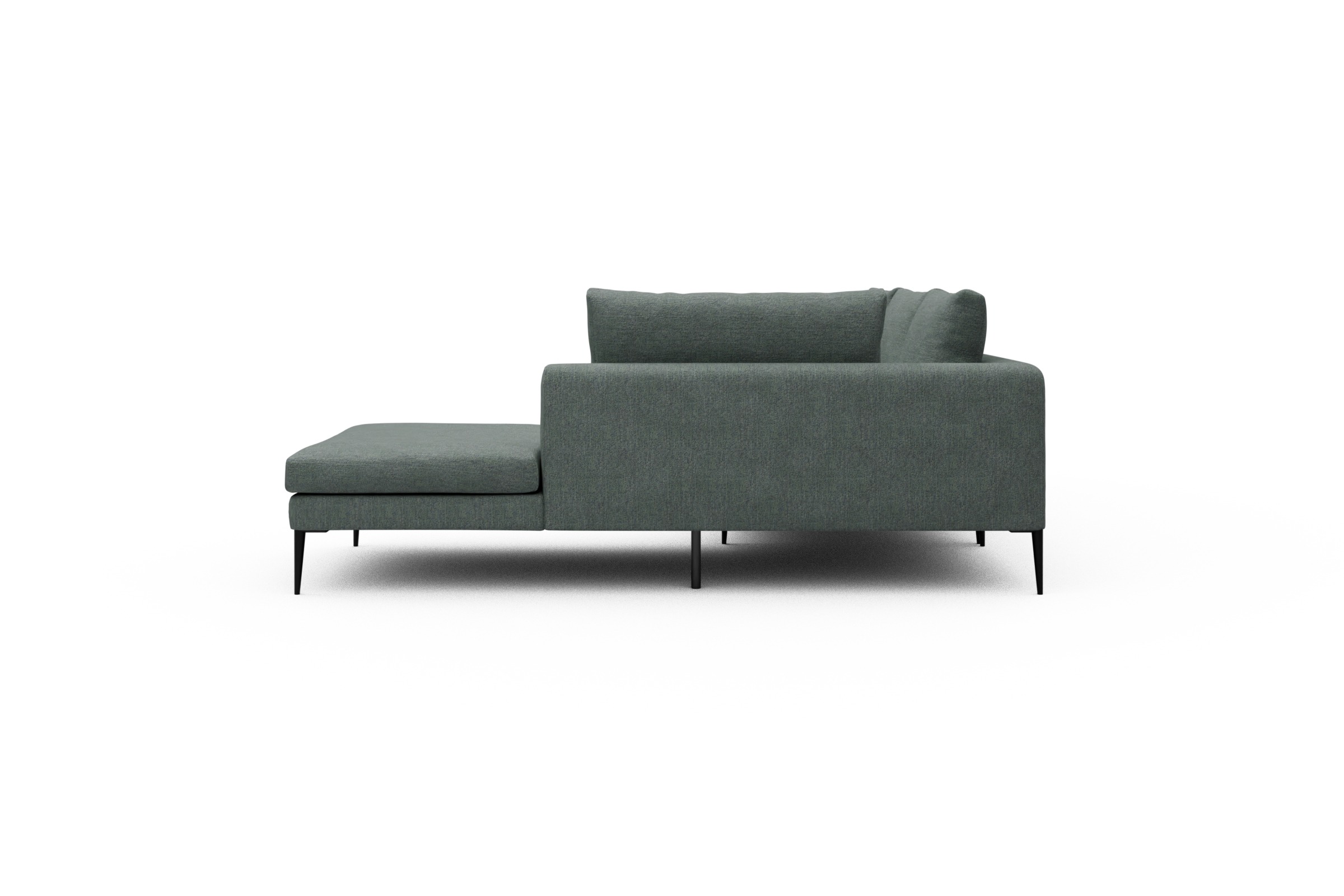 Ecksofa Paul Relax-Ecke links mit 3-Sitzer Carreno-Ice-Blue