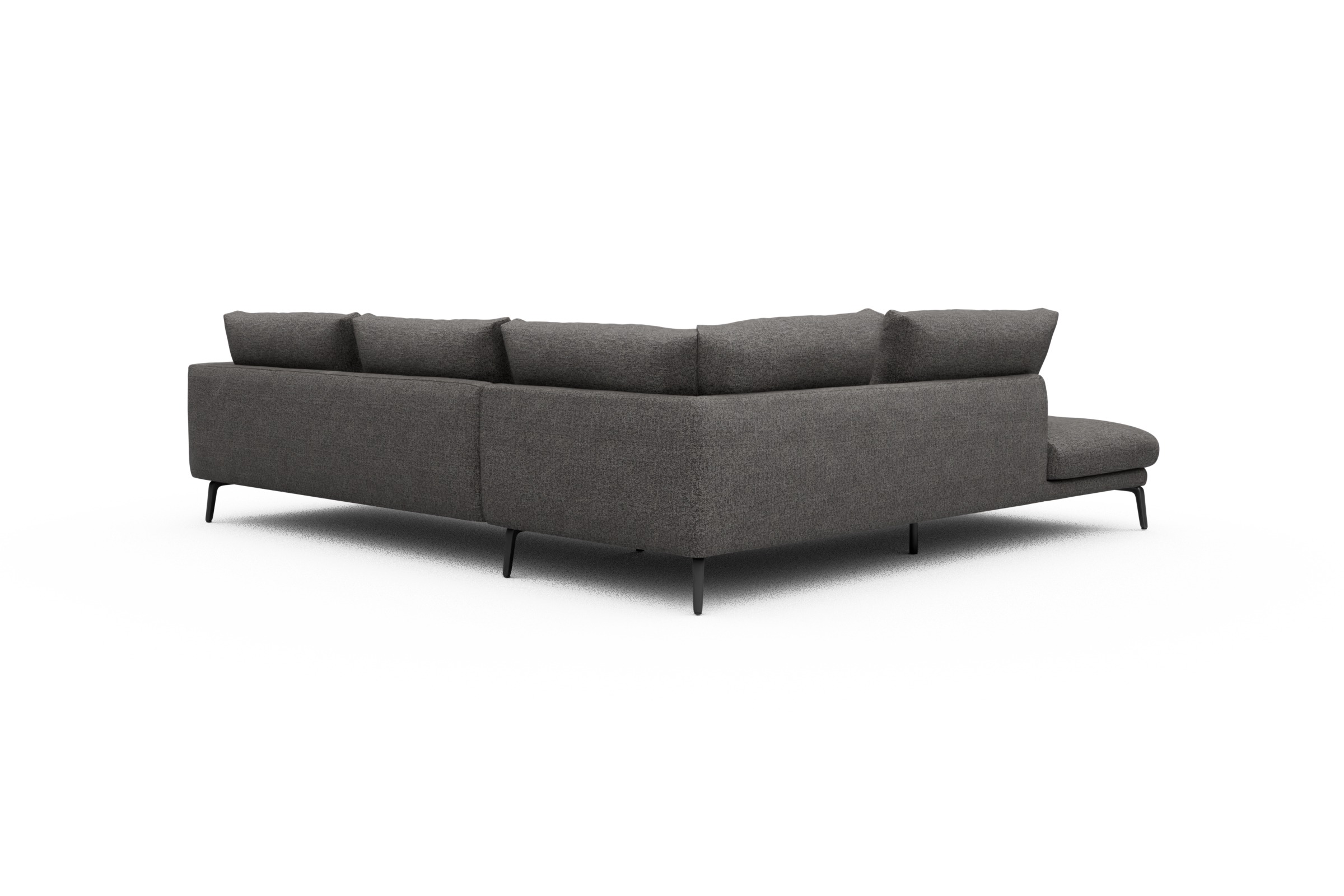 Ecksofa Karl Relax-Ecke links mit 2,5-Sitzer Carreno-Salt-and-Pepper