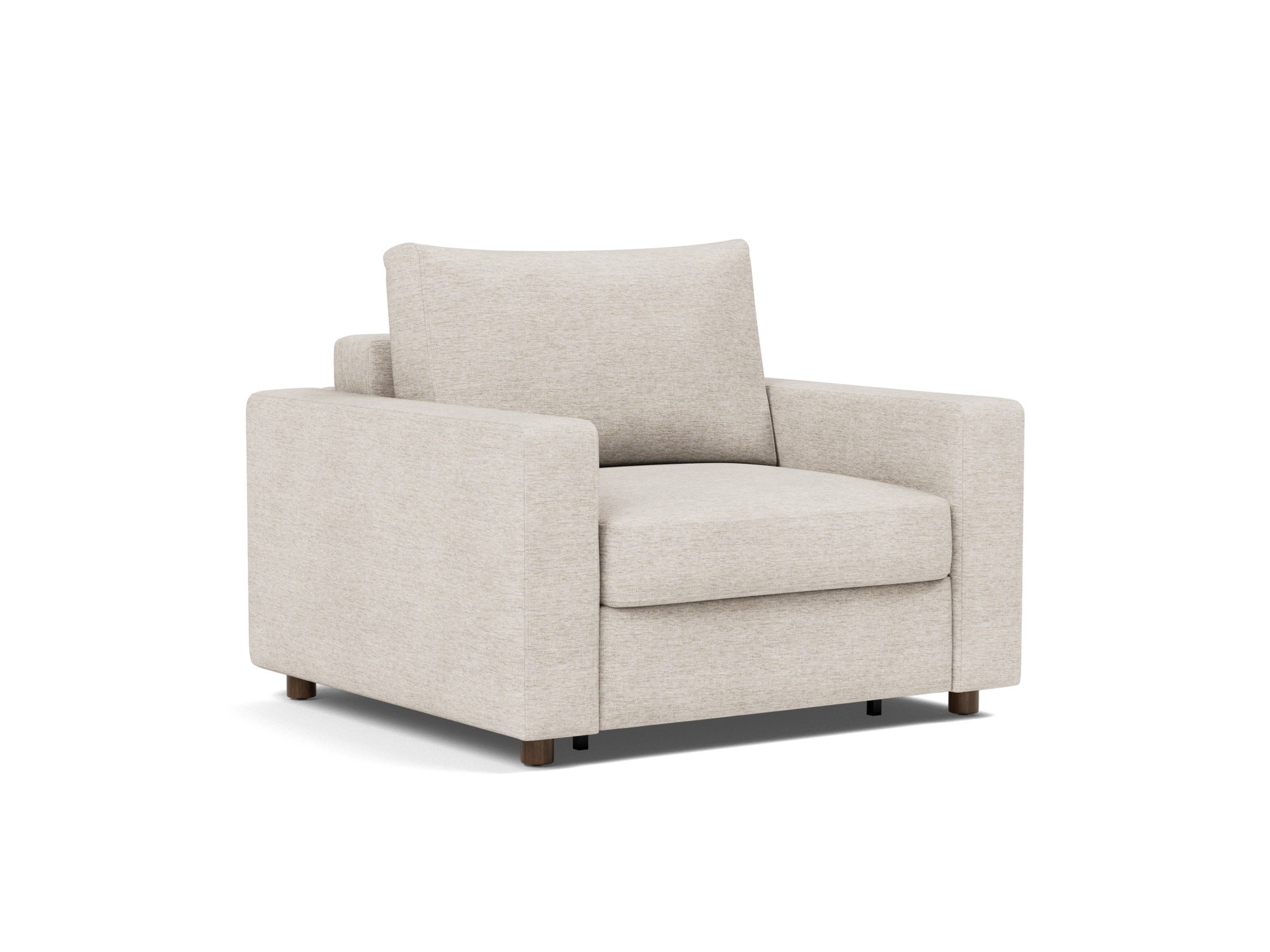 Schlafsessel Neah mit Standard-Armlehnen Chenille Yuveno 470-Natural