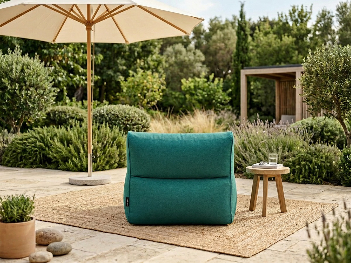 Bobochic Riviera Sofamodul 1-Sitzer Stoff Hellblau