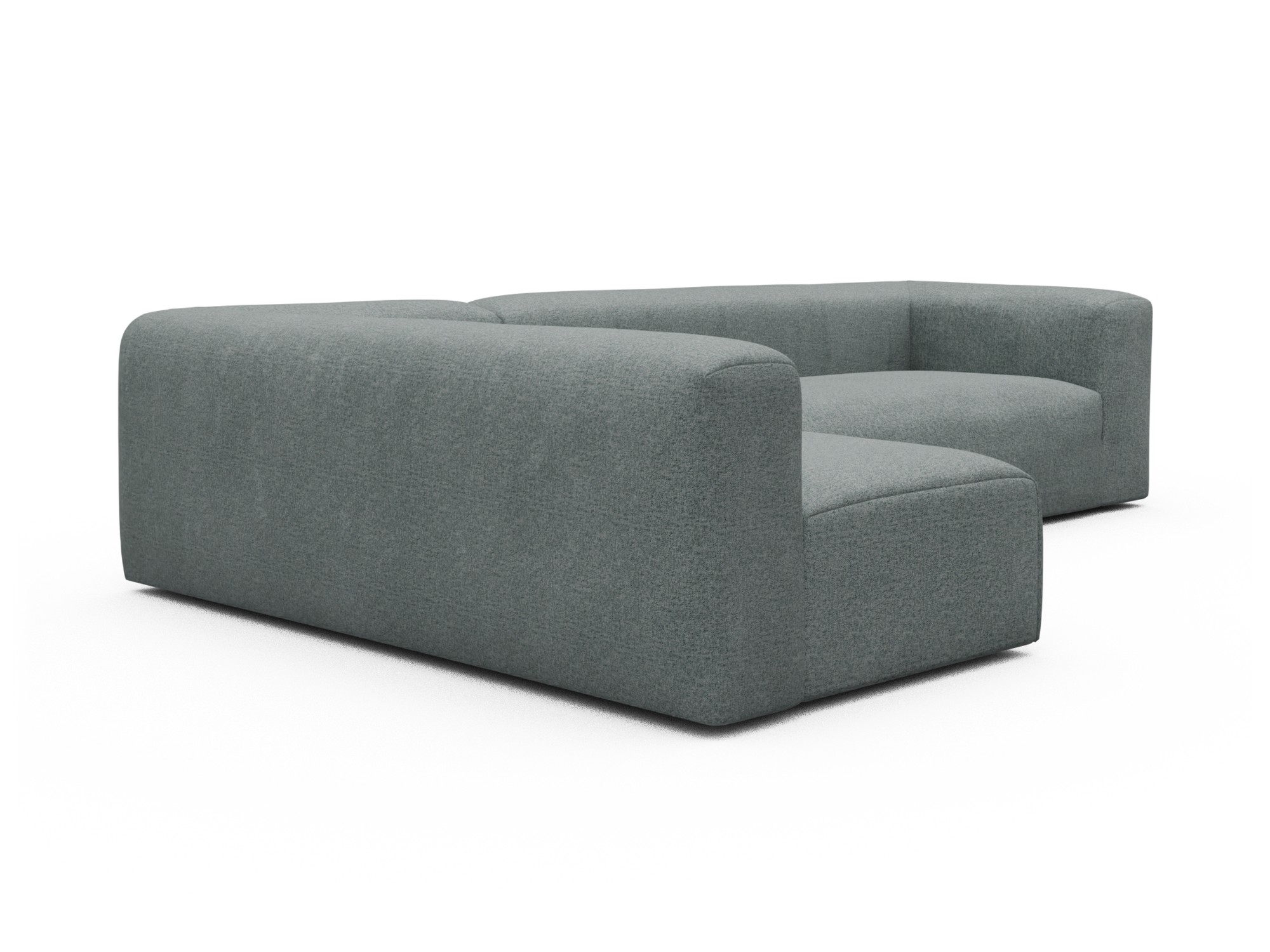 Skandi Home Ecksofa Fred 2x 2,5-Sitzer links offen Casone-Light-Mixed-Green moebelfaktor