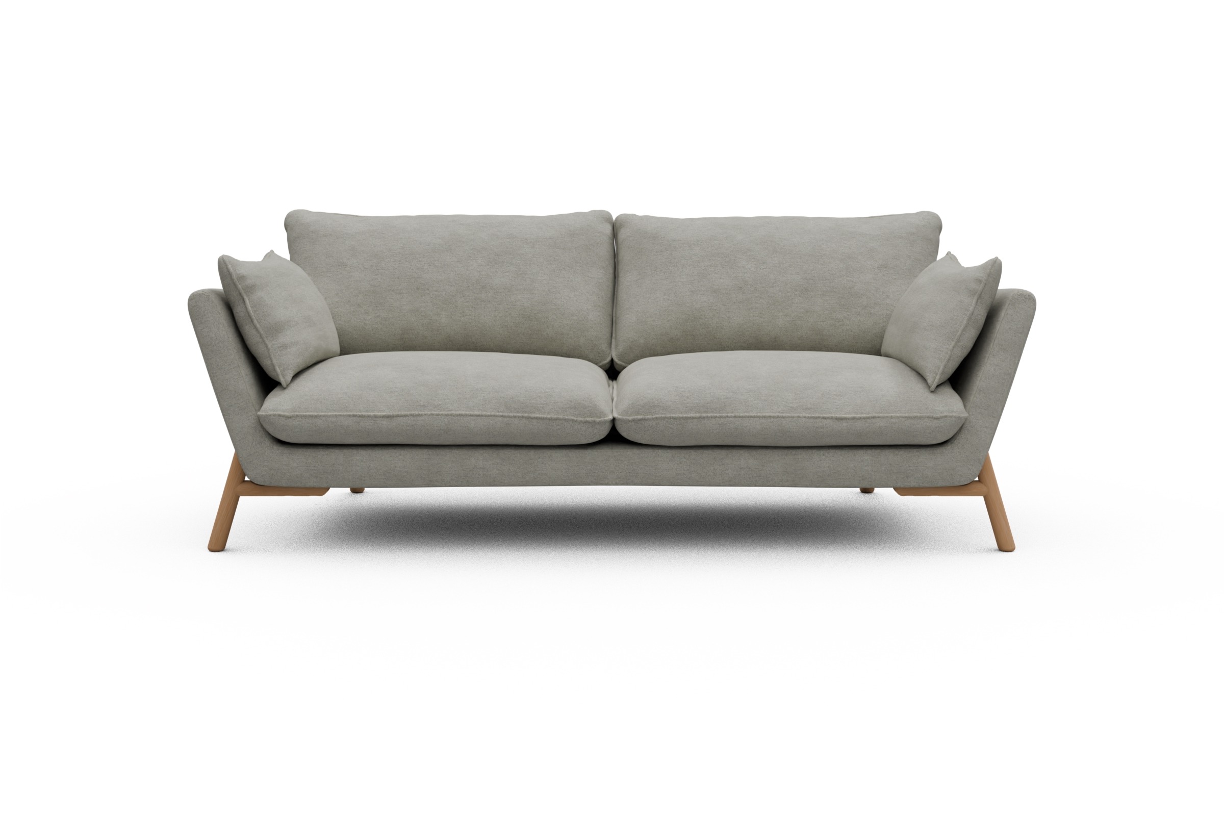 Skandi Home Sofa Emil 3-Sitzer Beinfarbe Eiche Natur Carreno-Moon-Stone-White moebelfaktor