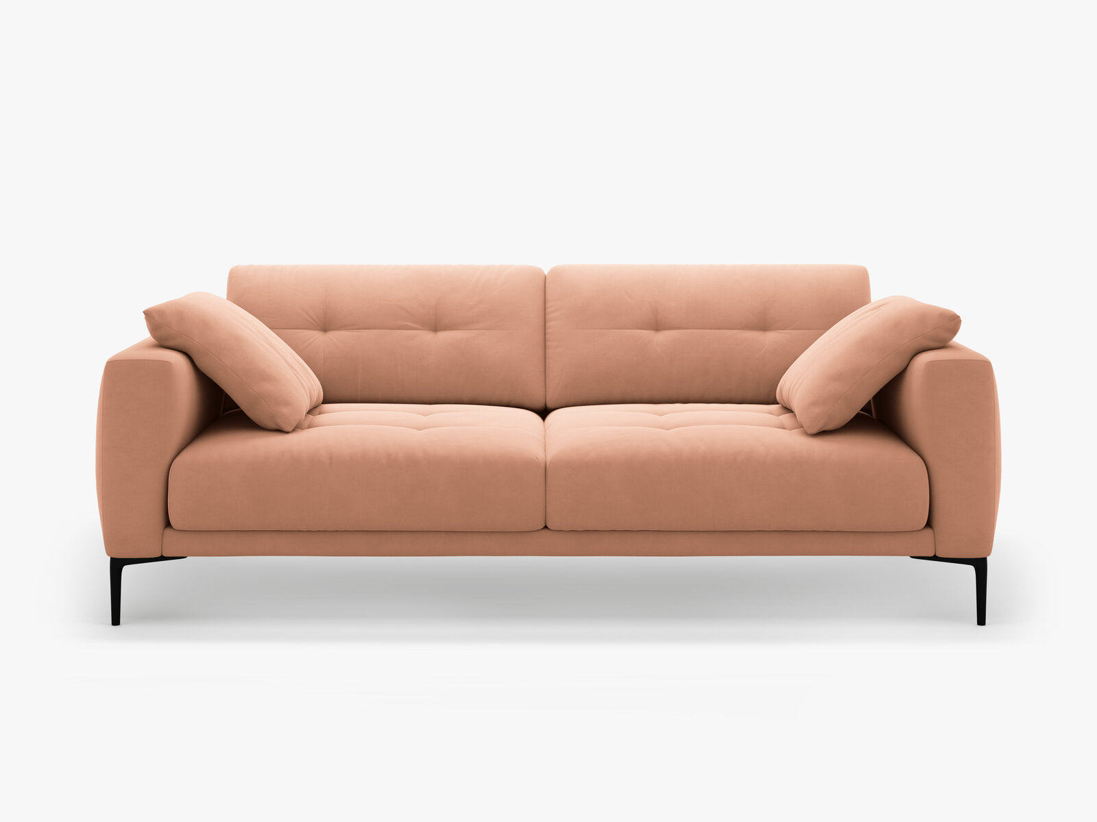 Micadoni Sofa Bemy 4-Sitzer Samt Rosa