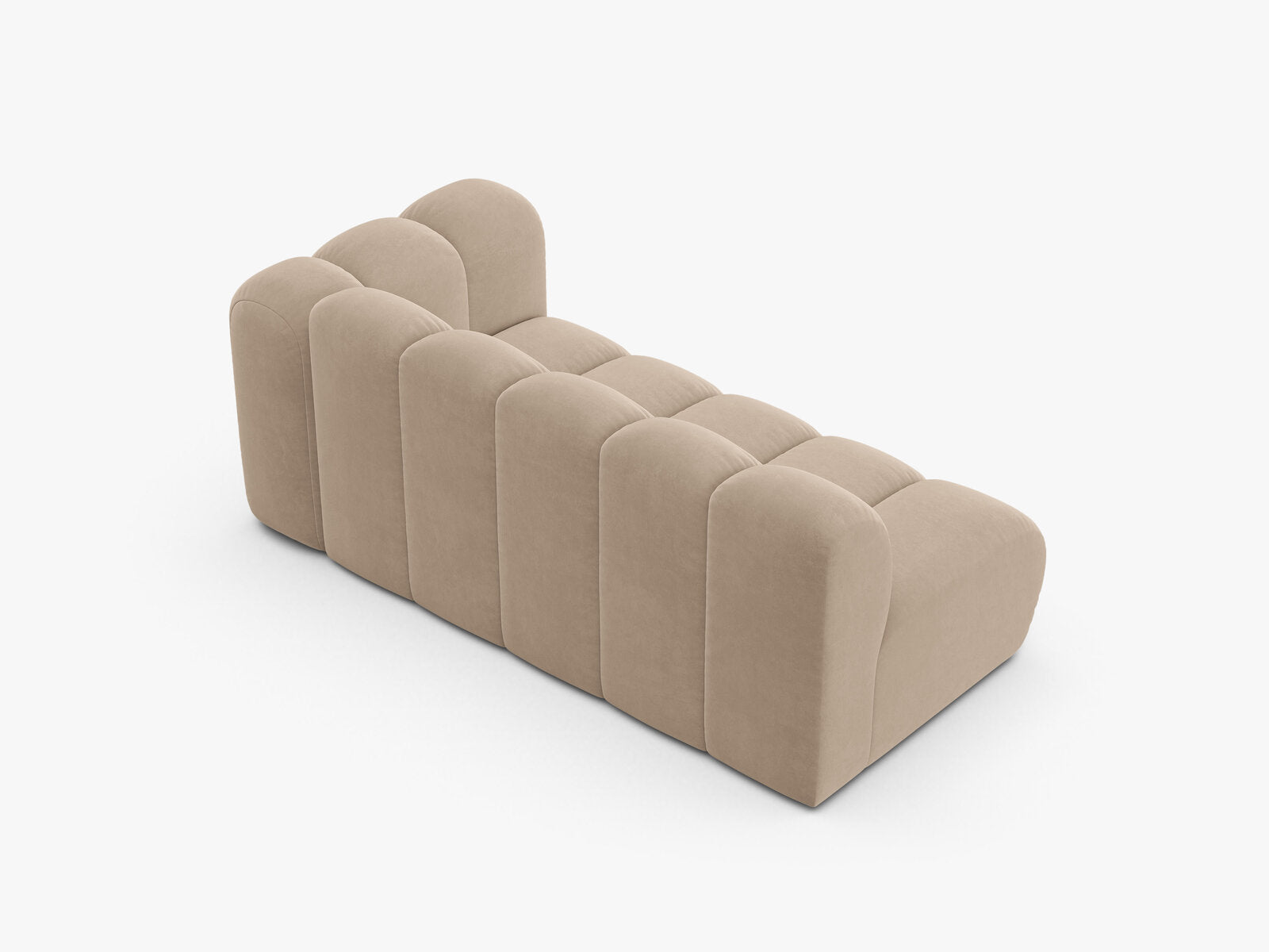 Micadoni Modul Lupine 3-Sitzer Samt Venus Beige Rechts