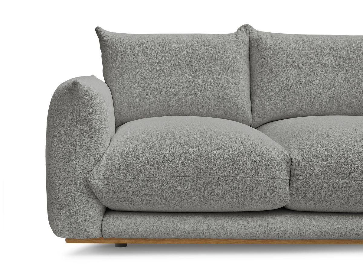 Bobochic Ernest Sofa 5-Sitzer Bouclé-Stoff Dunkelgrau