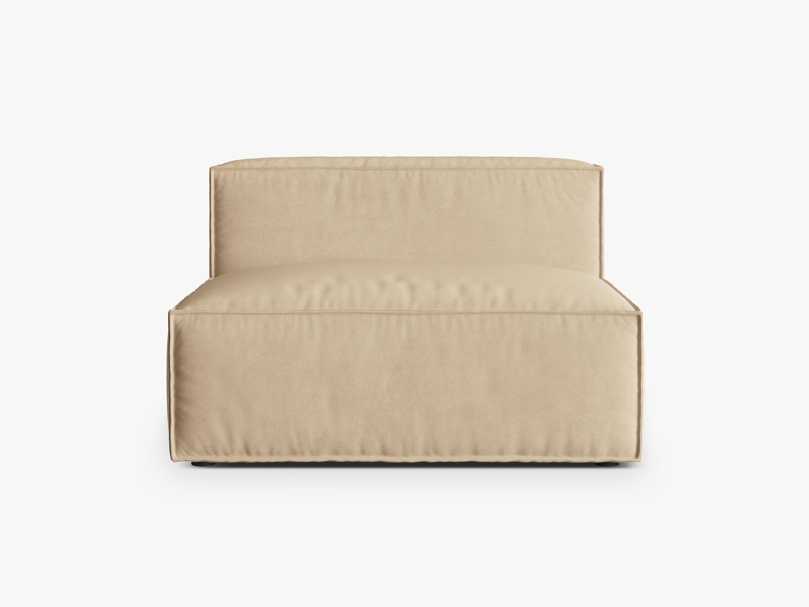 Micadoni Modul Nuria 2-Sitzer Samt Nude