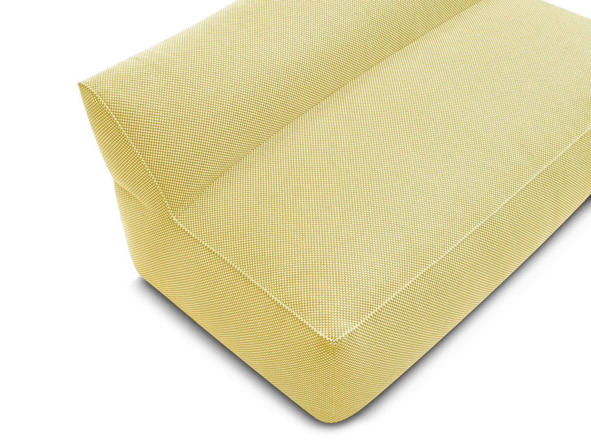 Bobochic Riviera Sofamodul 2-Sitzer Melange-Stoff Gelb