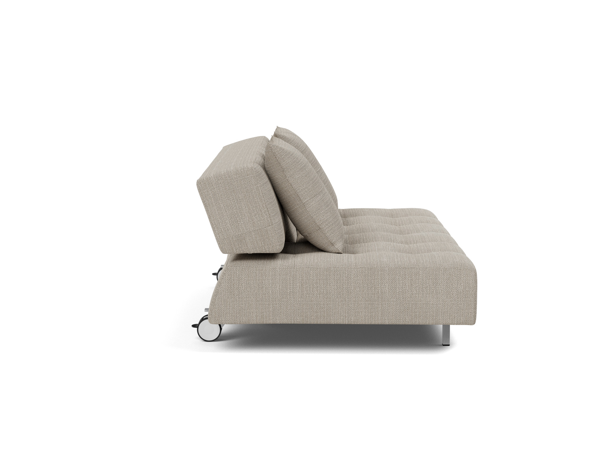 Schlafsofa Long Horn D.E.L. Strukturierter Stoff Kenya 579-Gravel