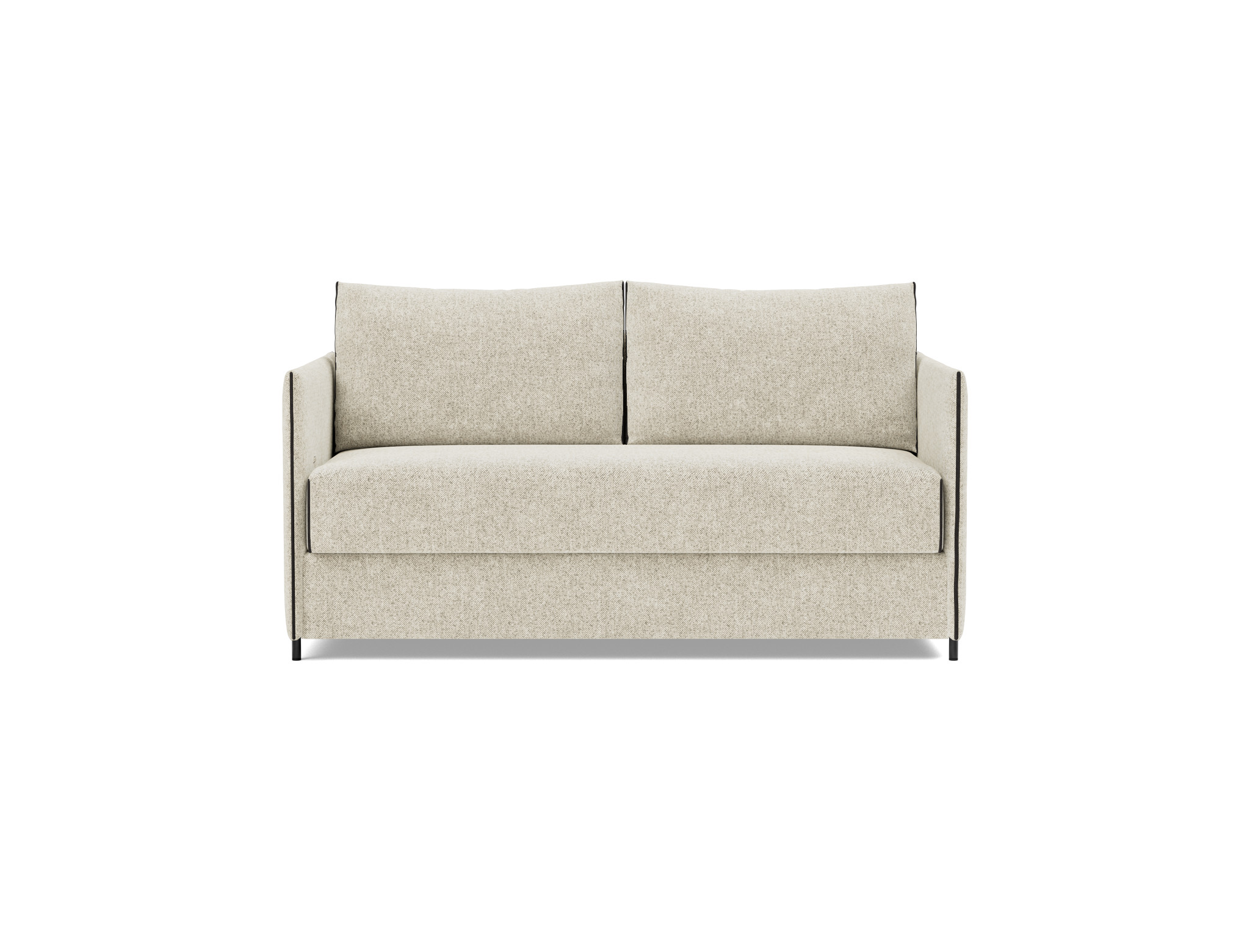 Schlafsofa Luoma Strukturierter Stoff Taura 357-Off-White