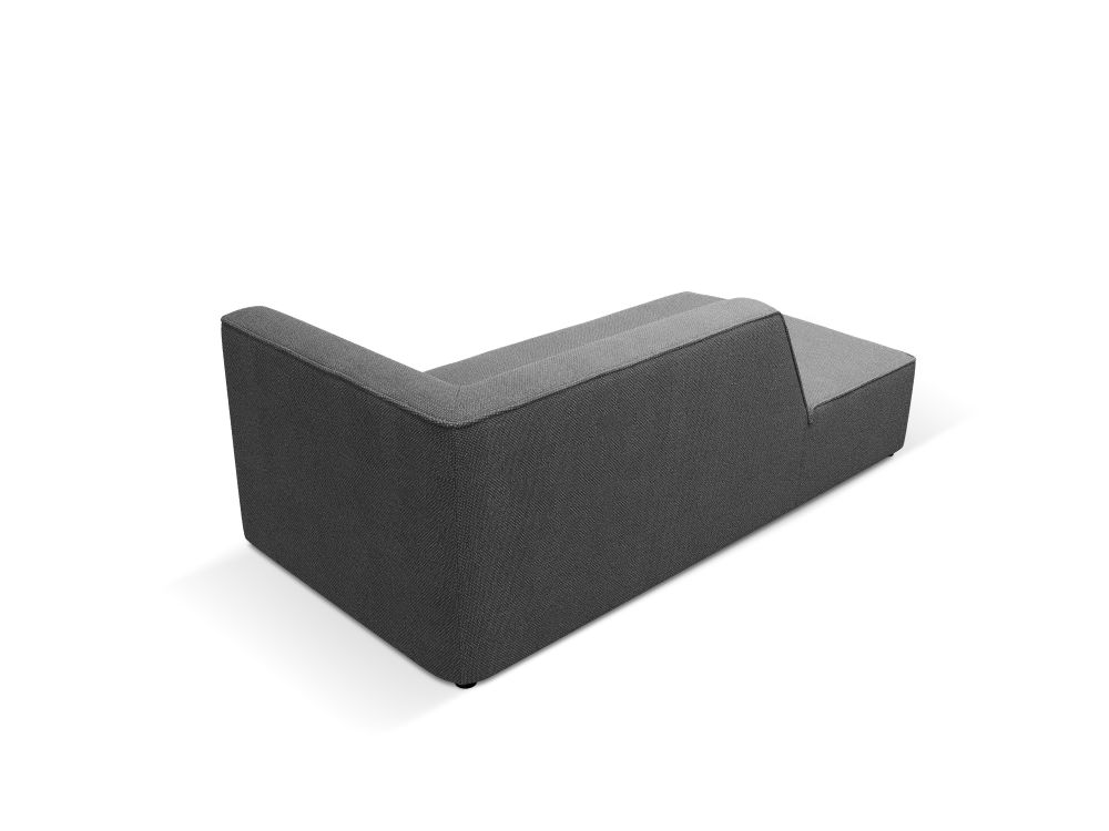 Cosmopolitan Design Chaiselongue Siena Strukturierter Stoff Ottawa Grau Links