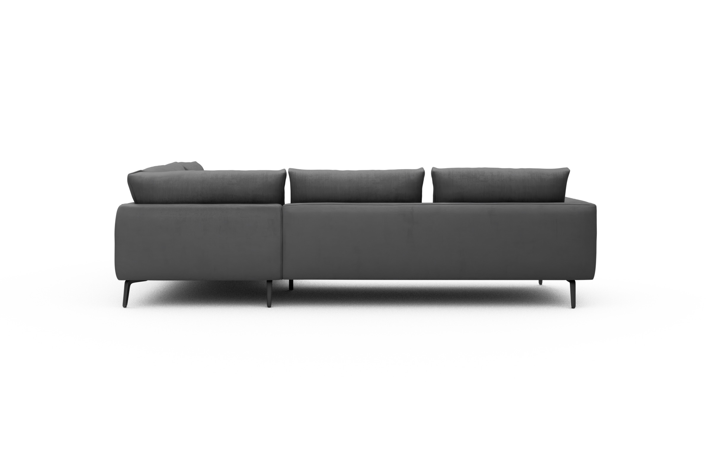 Ecksofa Karl Relax-Ecke rechts mit 2,5-Sitzer Cordufine-Grey