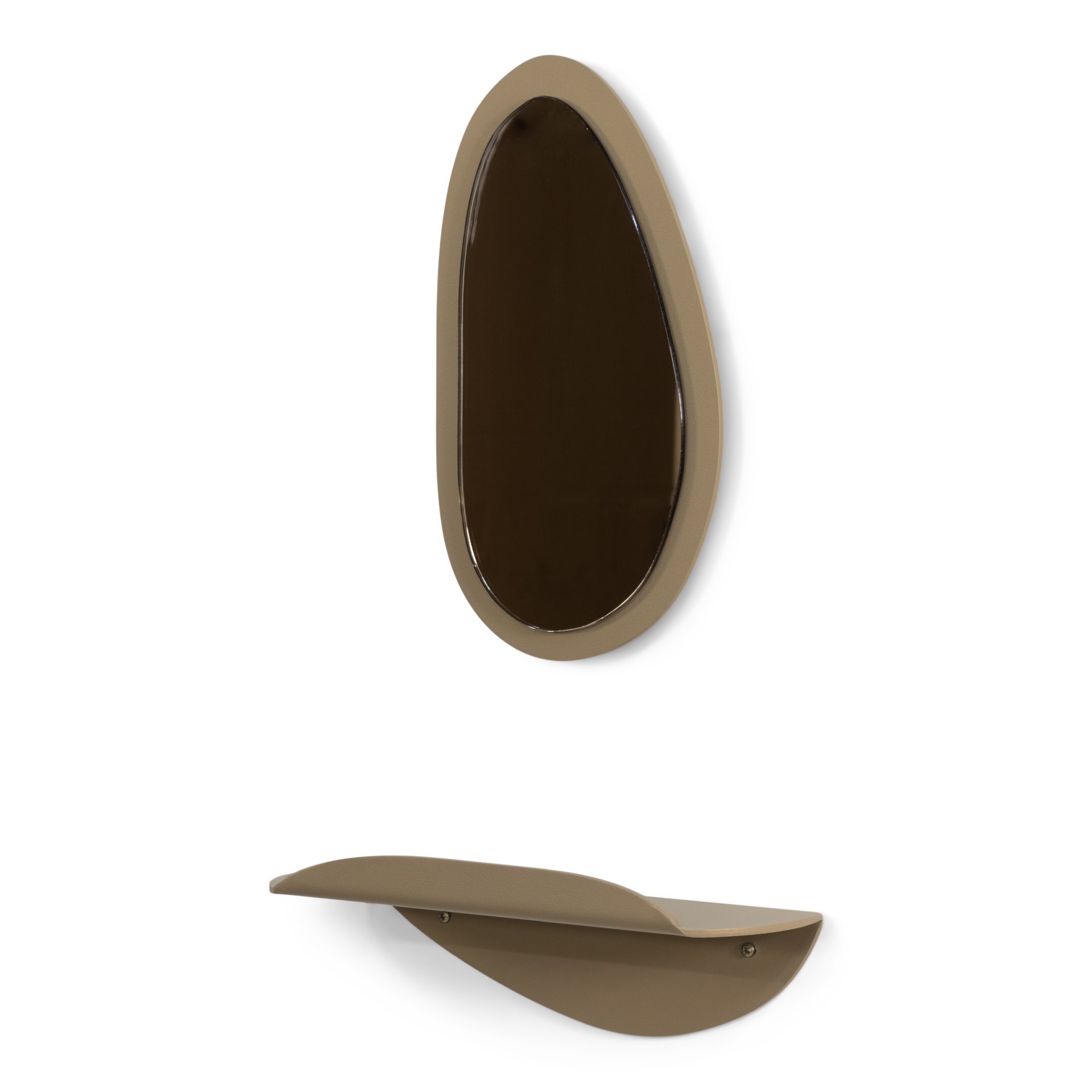 Spinder Design Wandregal Pipa Bottom Champagne
