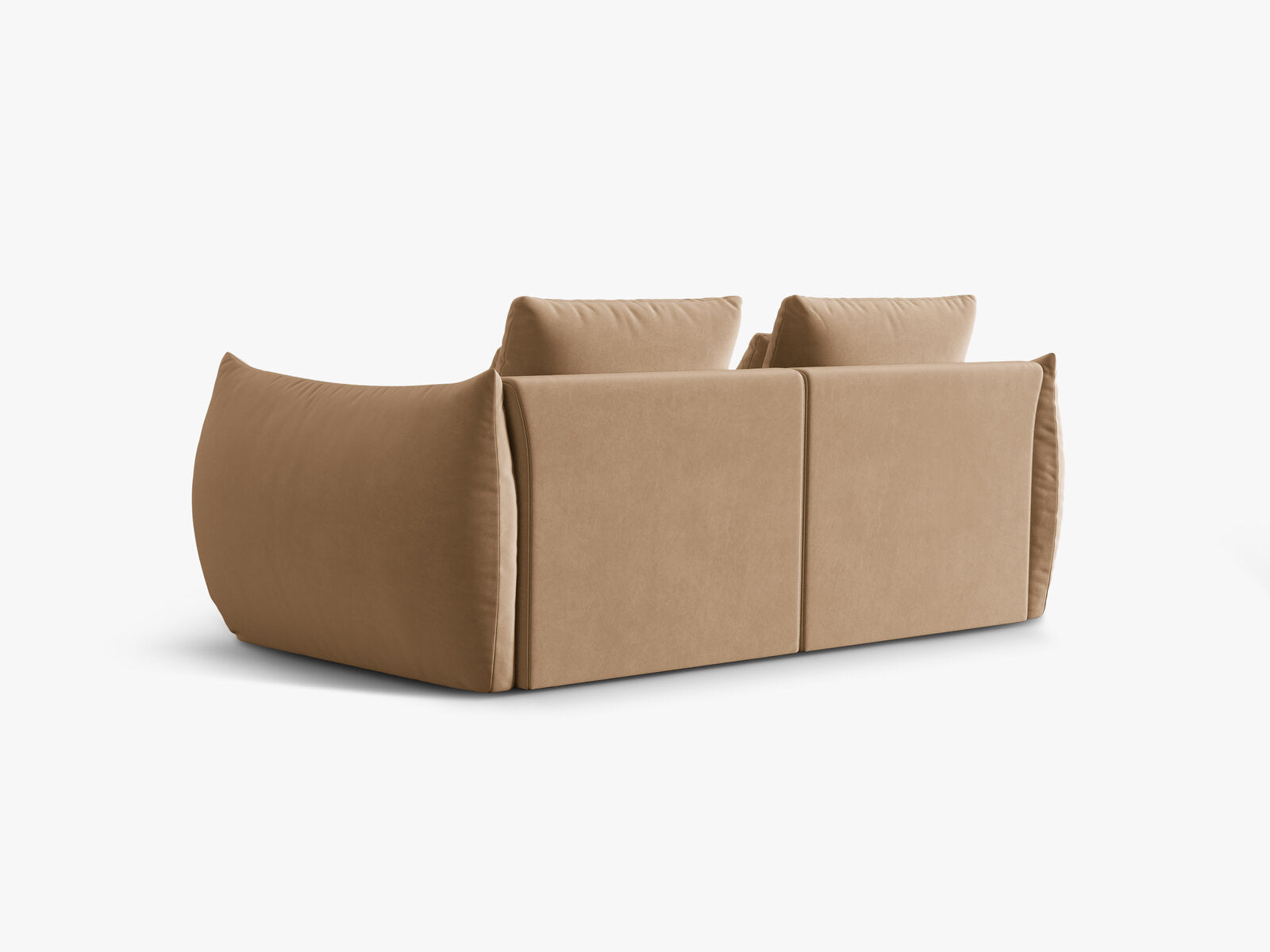 Micadoni Sofa Bloom 3-Sitzer Samt Sand