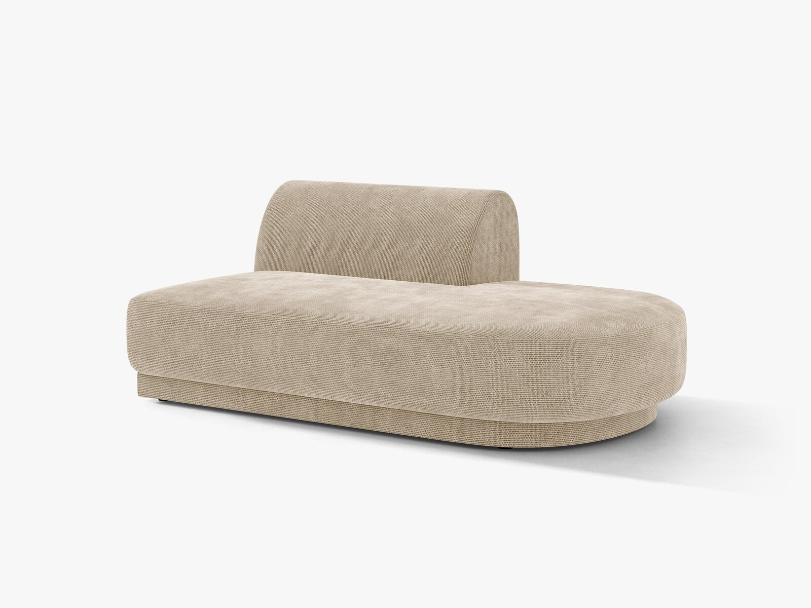 Micadoni 2-Sitzer Sitzmodul offen Miley Rechts Chenille Eden Beige