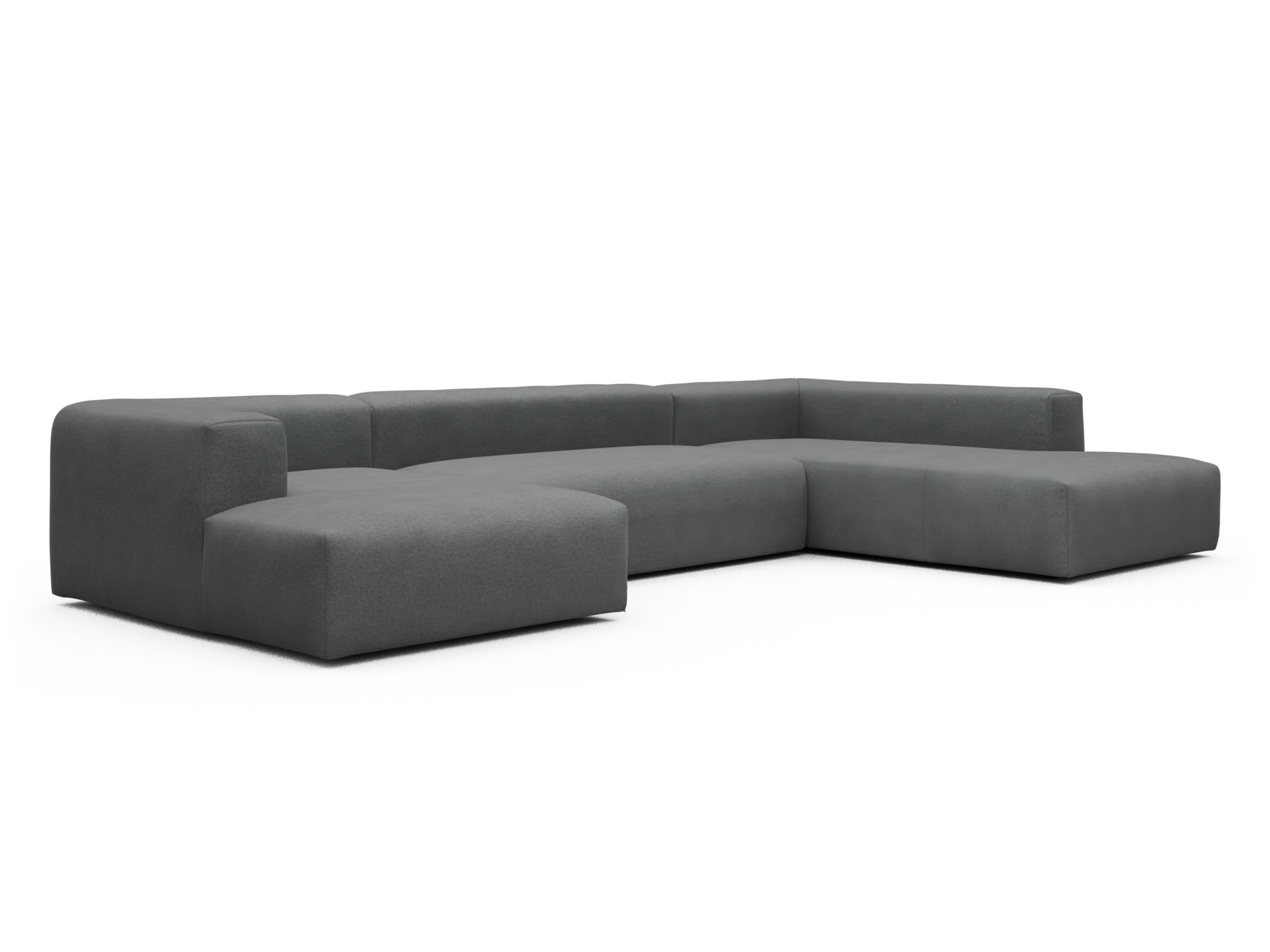 Skandi Home Wohnlandschaft Fred Relax-Ecke rechts mit 2-Sitzer und Chaiselongue links Satya-Steel moebelfaktor