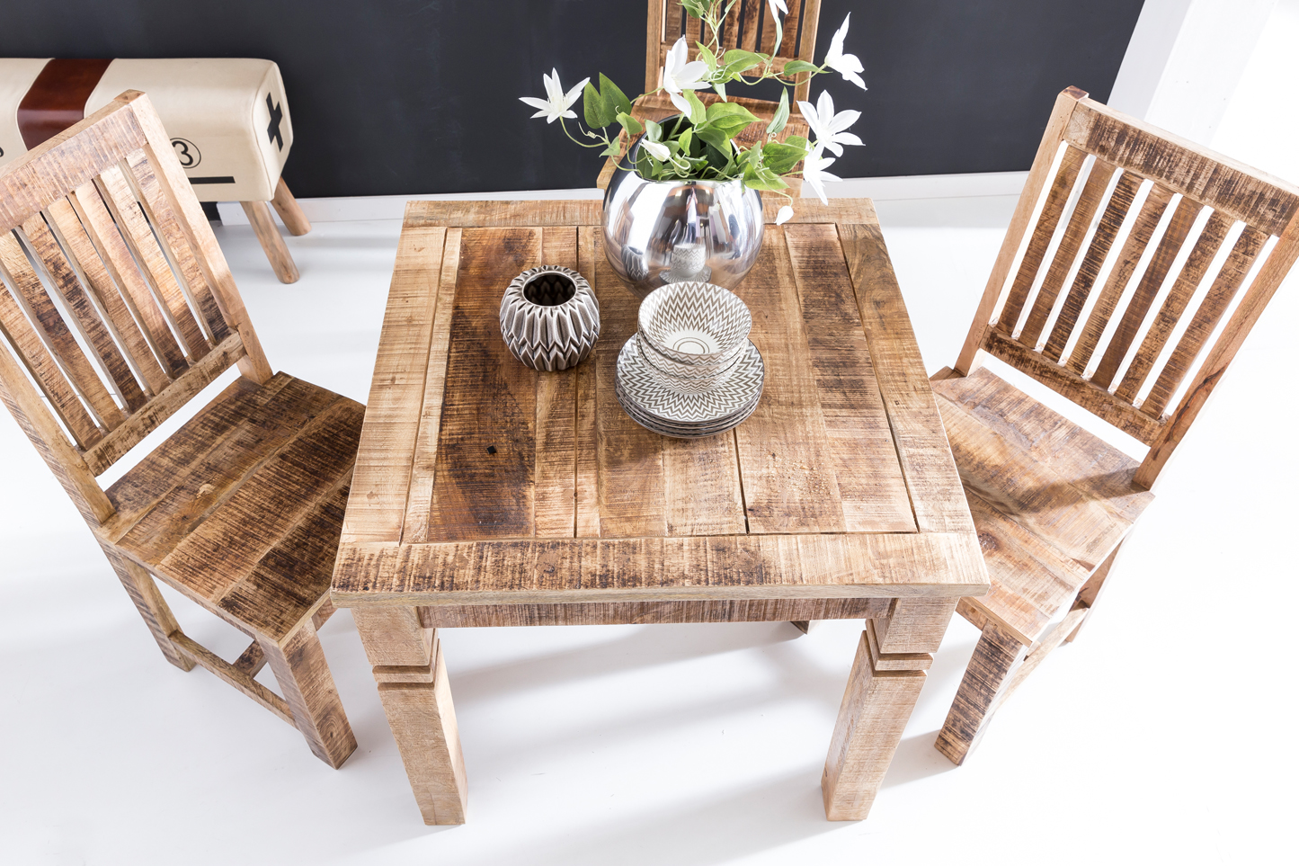 Esstisch Klitmoller Mango Massivholz Braun 80 × 80 × 76 cm