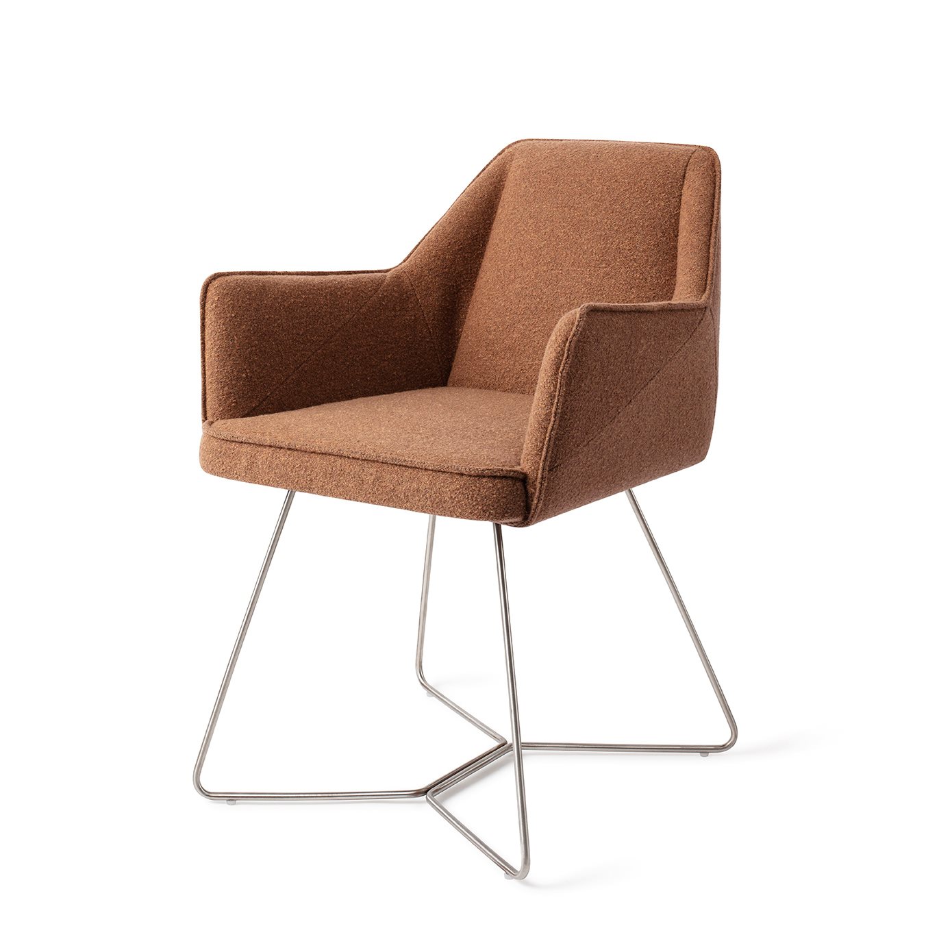Jesper Home Esszimmerstuhl Tome Cinnamon-Bun Beehive Stahl