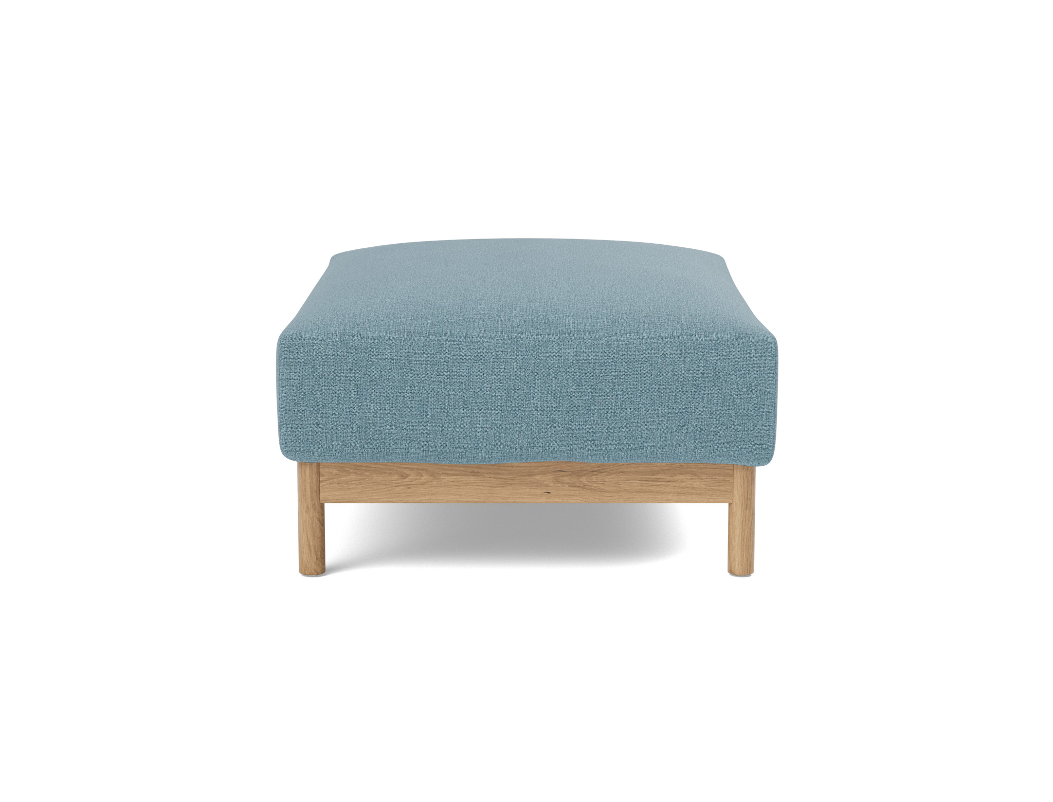 Hocker Malloy Flachgewebe Mixed Dance 525-Light-Blue Beine Eiche