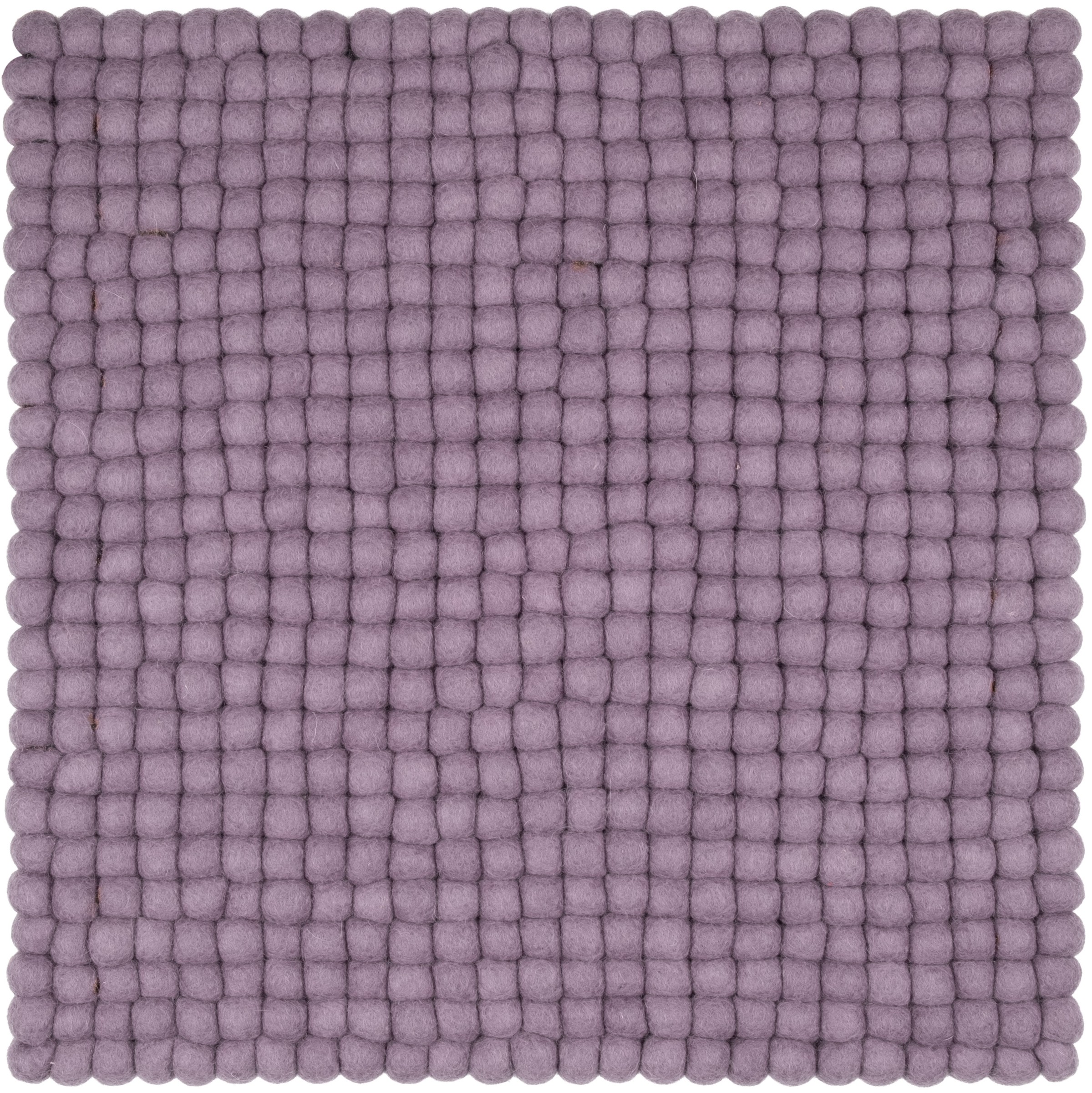 myfelt Tove Filzkugel-Sitzauflage Fliedergrau 36 x 36 cm