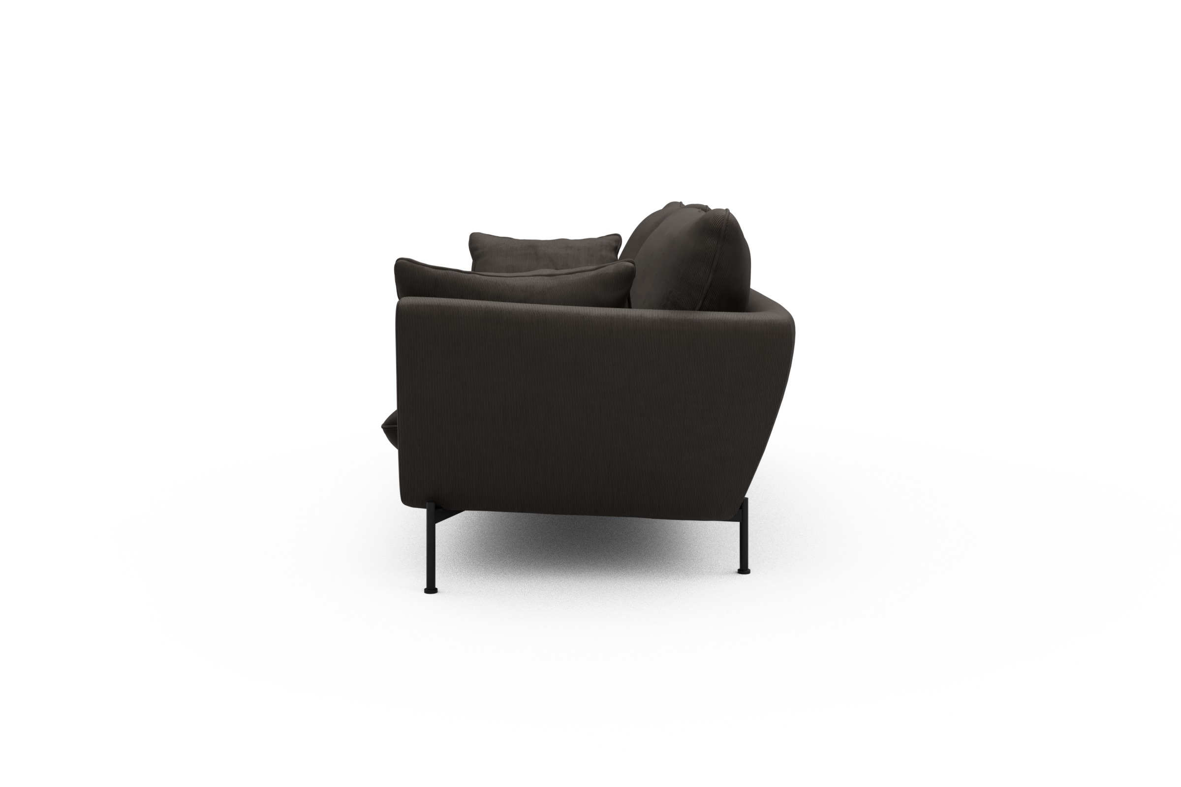 Sofa Anton 3-Sitzer Cordufine-Taupe
