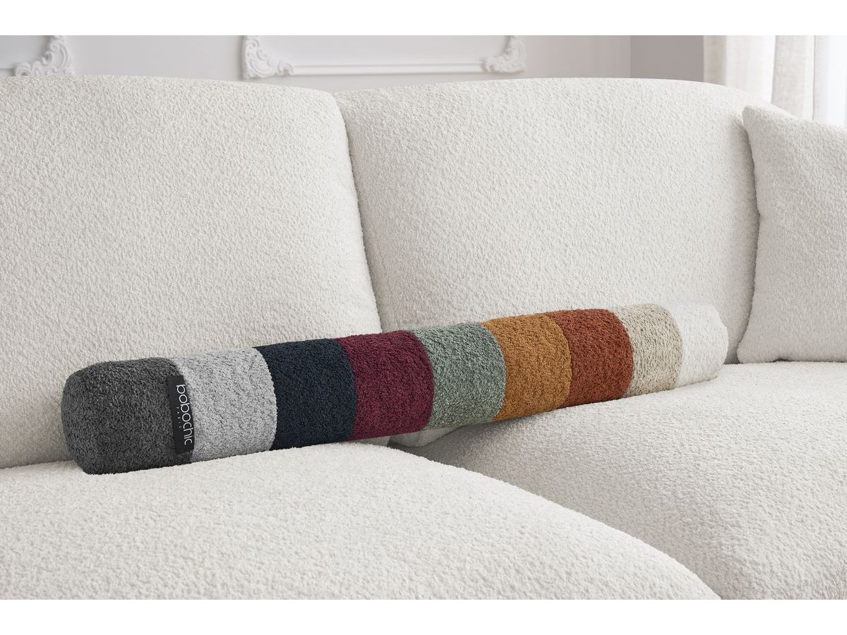 Bobochic Cezanne Schlafsofa 3-Sitzer Bouclé-Stoff Weiß, Liegefläche 160 × 194 cm