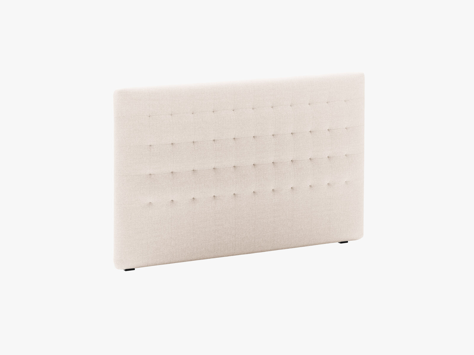 Micadoni Nova Samtiger Kopfteil 120 cm (H 95 cm) Strukturierter Stoff Liberty Beige 160x95