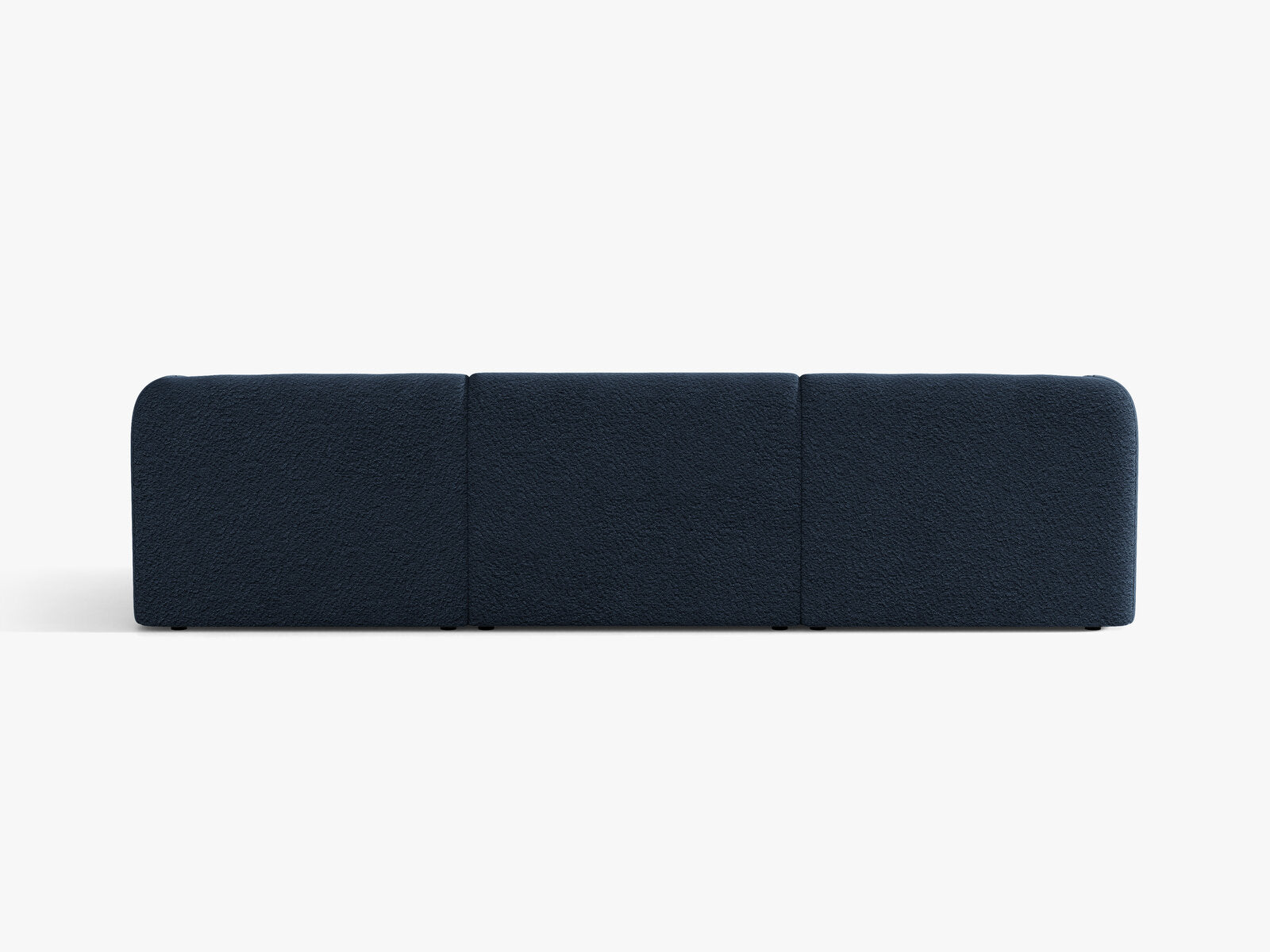 Micadoni Sofa Miley 3-Sitzer Boucle Baloo Dunkelblau