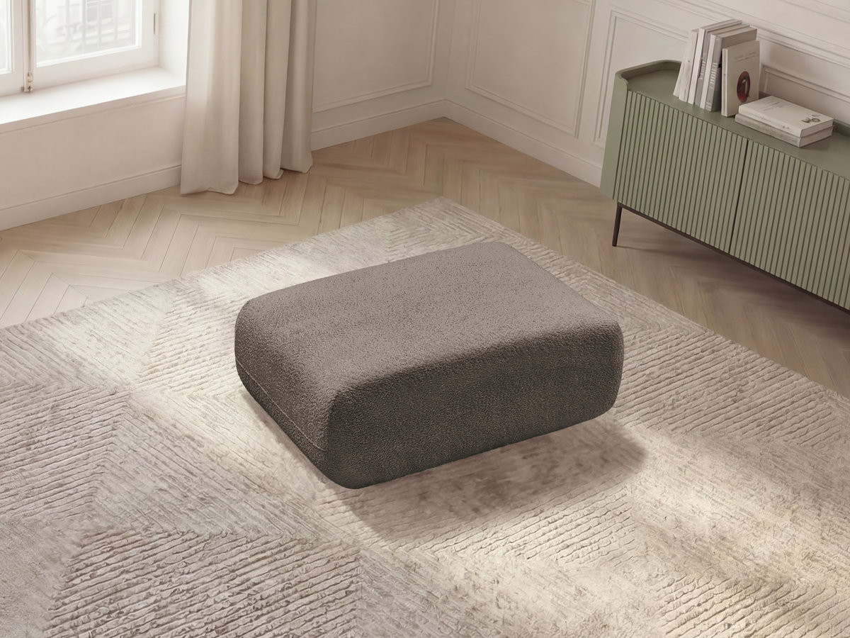 Bobochic Anda Pouf Chenille Taupe