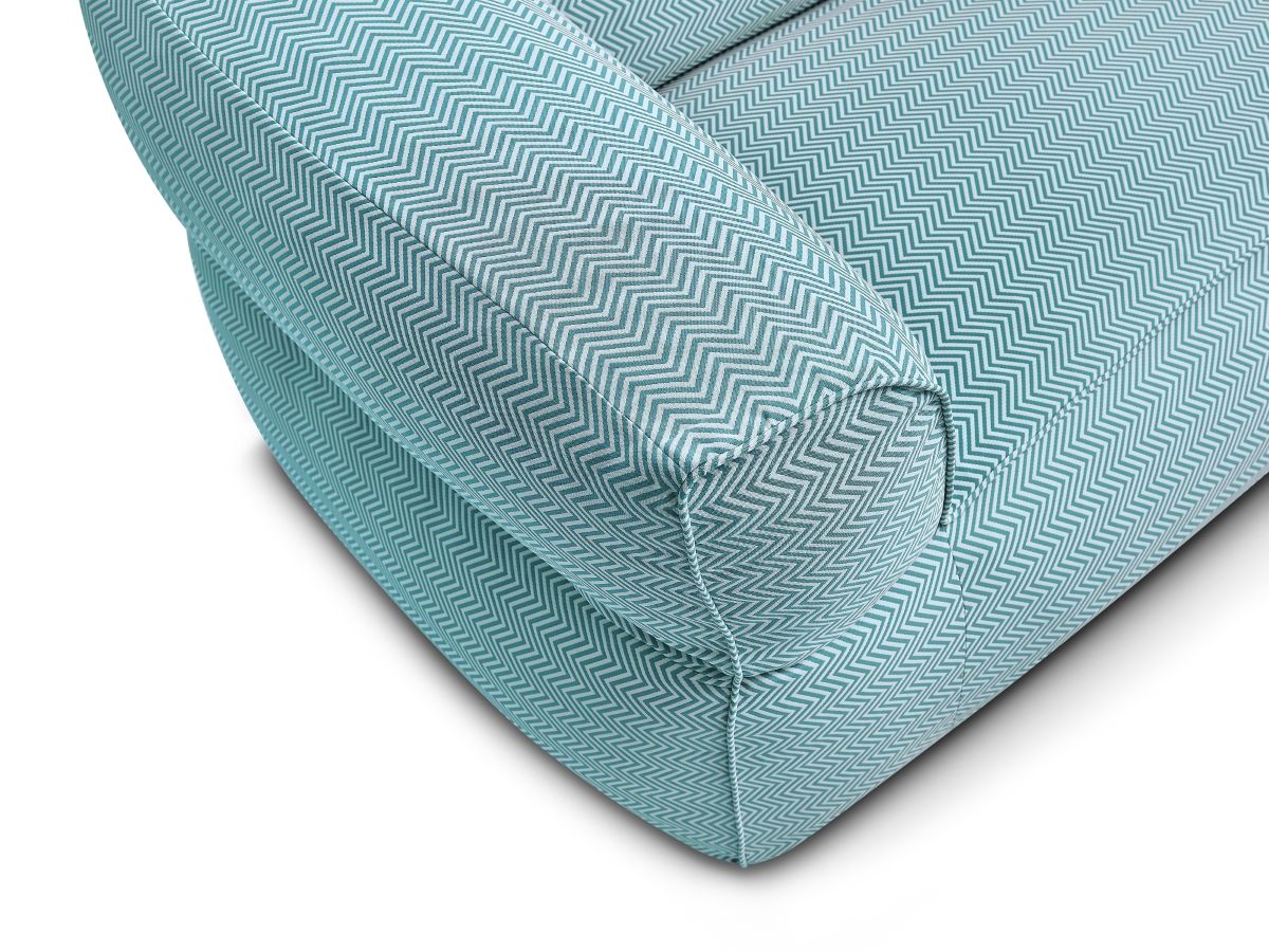 Bobochic Nour Gartensofa 3-Sitzer Stoff Dunkelblau