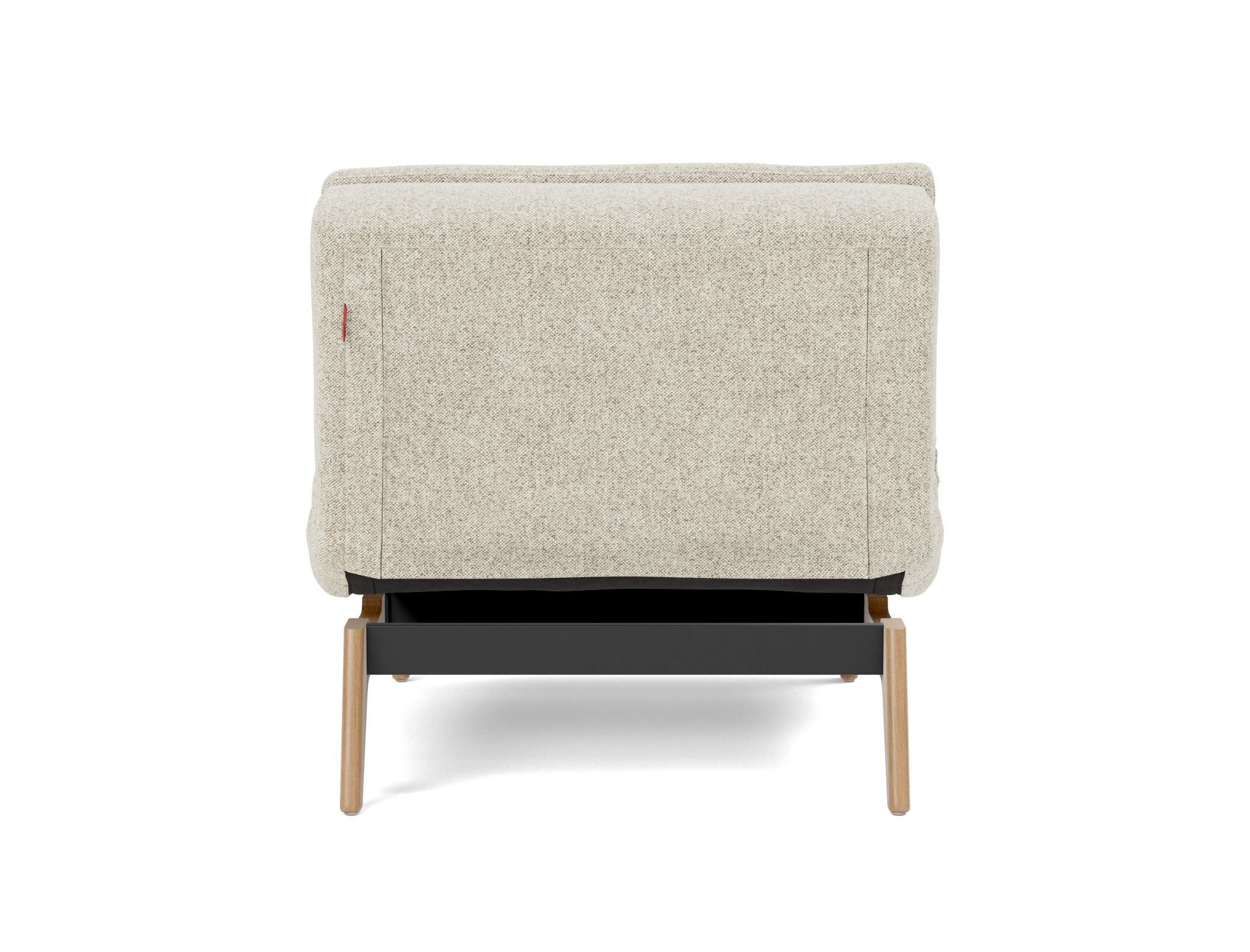 Sessel Dublexo Strukturierter Stoff Taura 357-Off-White Beine Eiche
