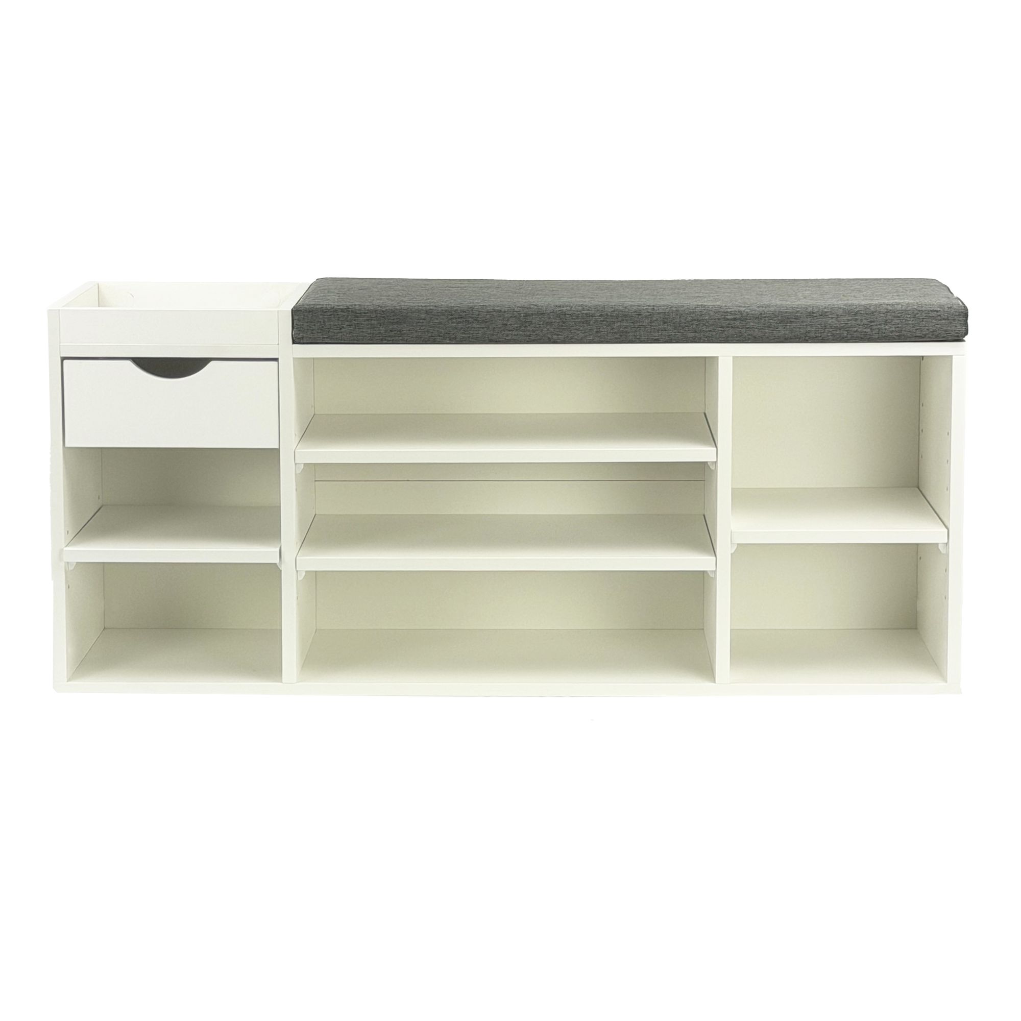 Schuhbank Tvedalen Weiß 100 × 30 × 45 cm
