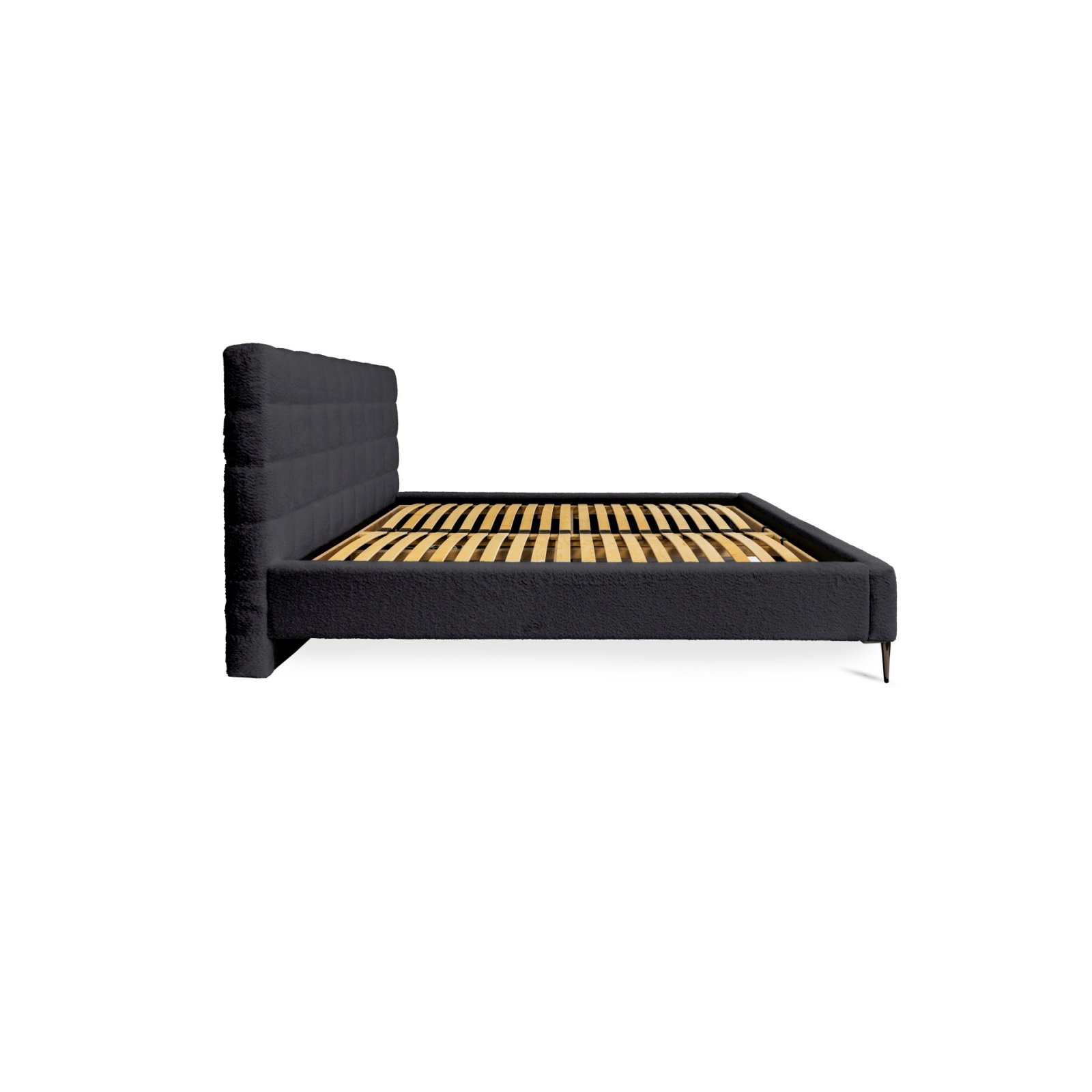 Polsterbett Tano Boucle 180x200 mit Holzrahmen Euphoria 21 Black