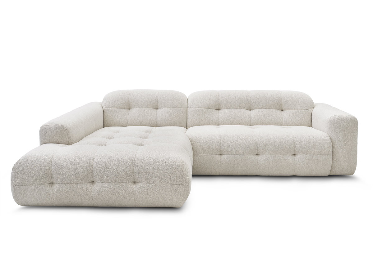 Bobochic Laura Ecksofa Melange-Stoff Beige Ecke links