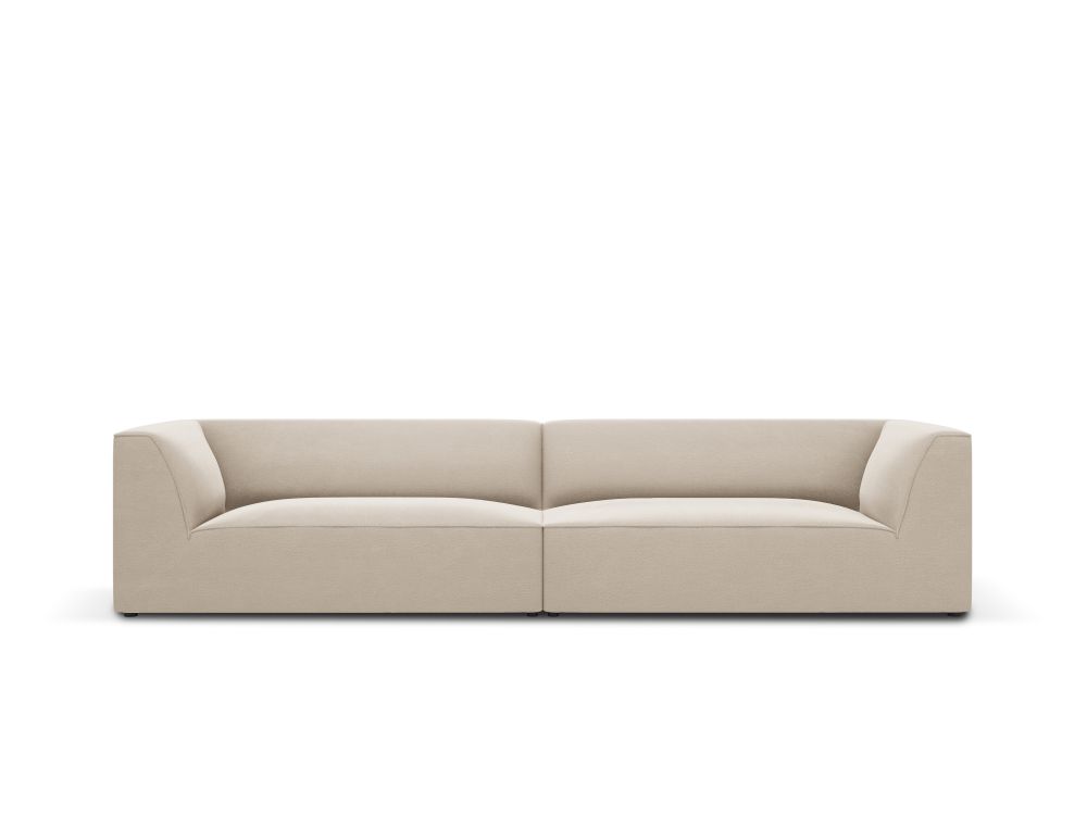 Cosmopolitan Design Sofa Siena 4-Sitzer Samt Salvador Beige