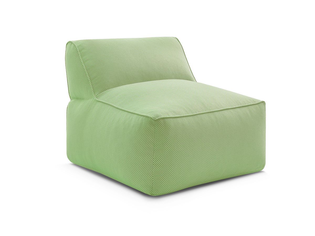 Bobochic Riviera Sofamodul 1-Sitzer Melange-Stoff Grün