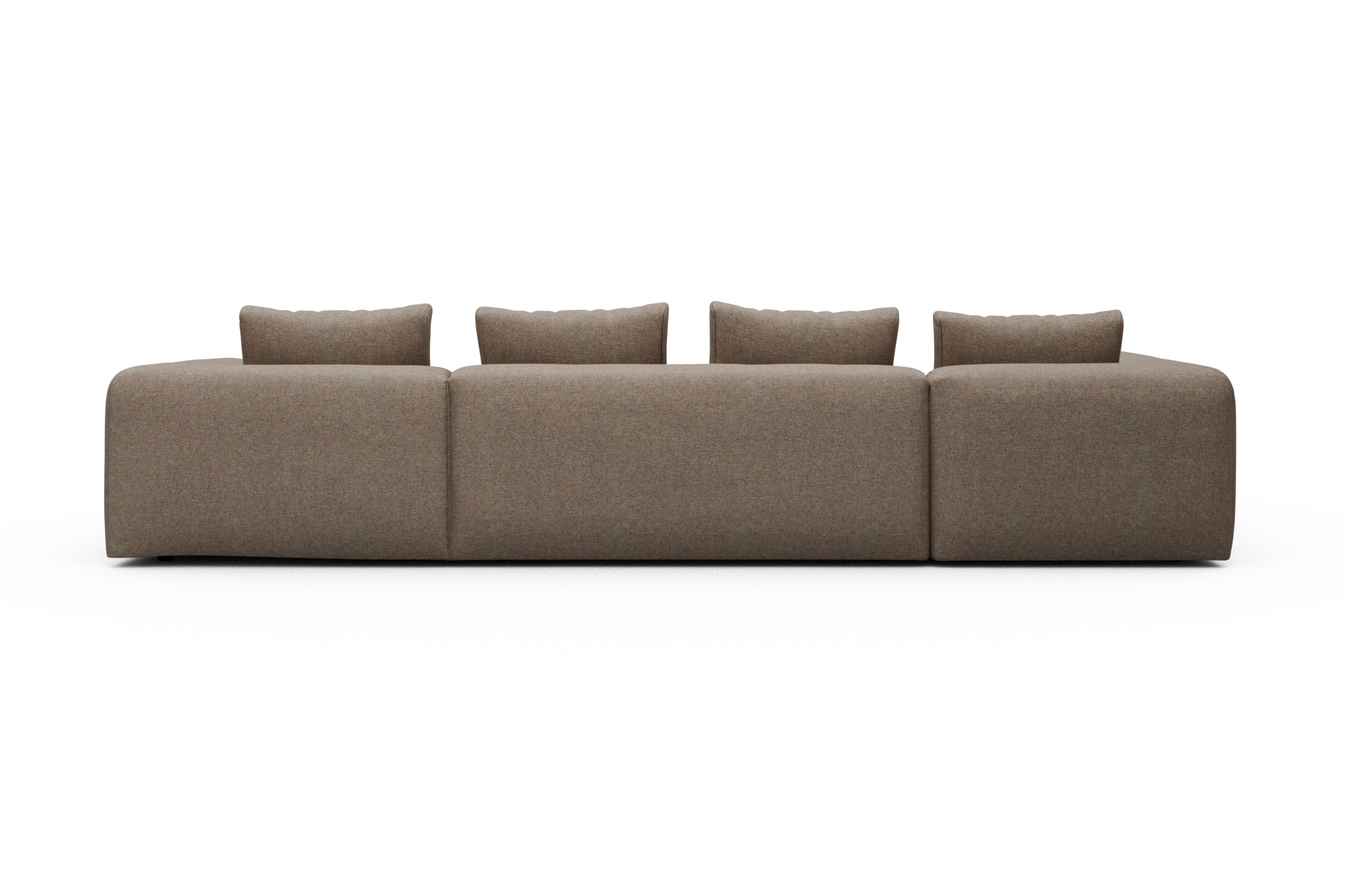 Wohnlandschaft Fred Chaiselongue rechts mit 2-Sitzer und lange Armlehne links Sama-Antelope