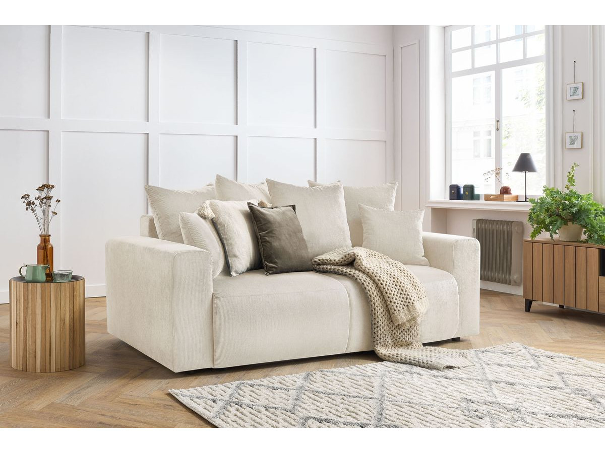 Bobochic Envy Sofa 2-Sitzer Cordsamt Beige
