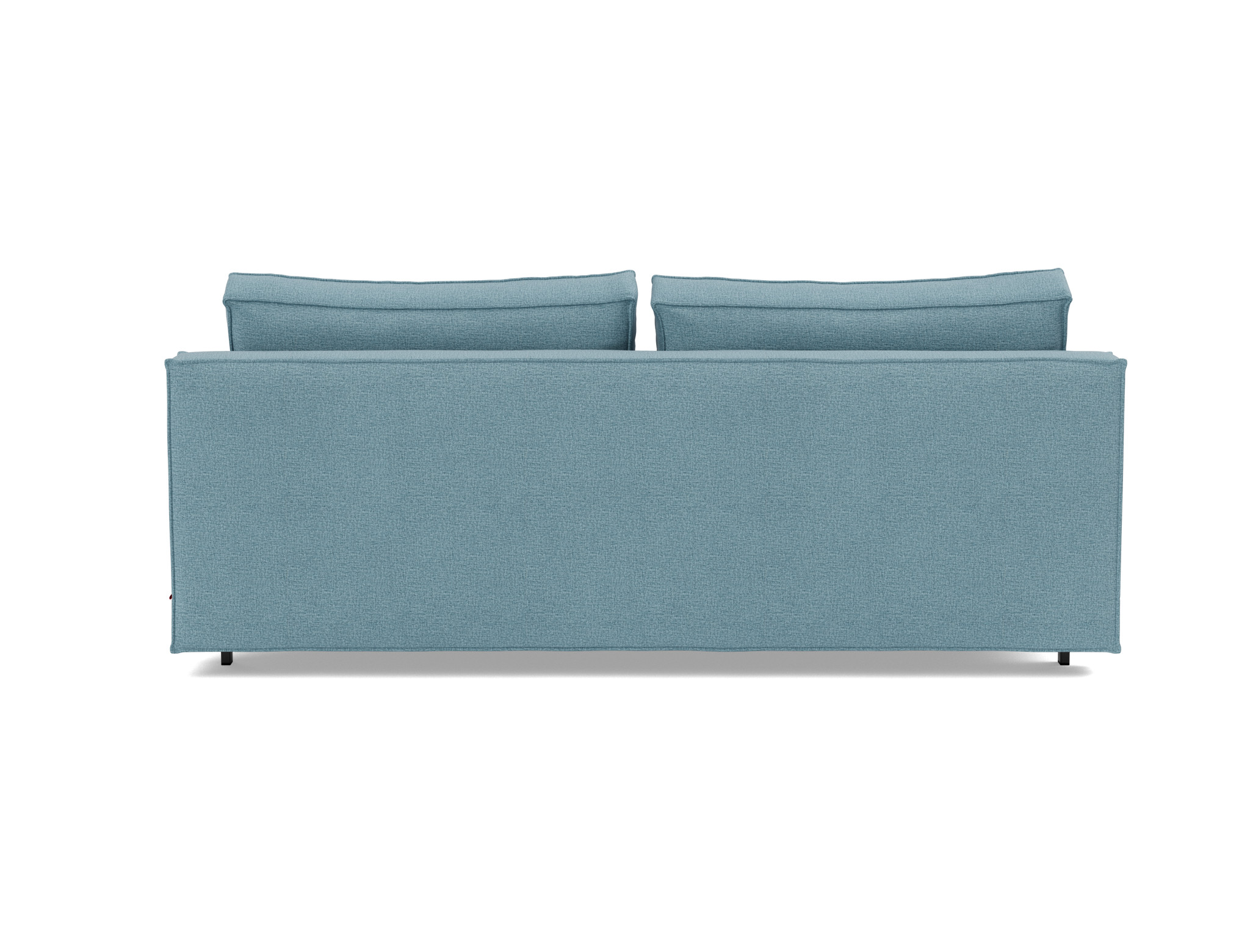 Schlafsofa Sly Flachgewebe Mixed Dance 525-Light-Blue Beine Schwarzes Metall