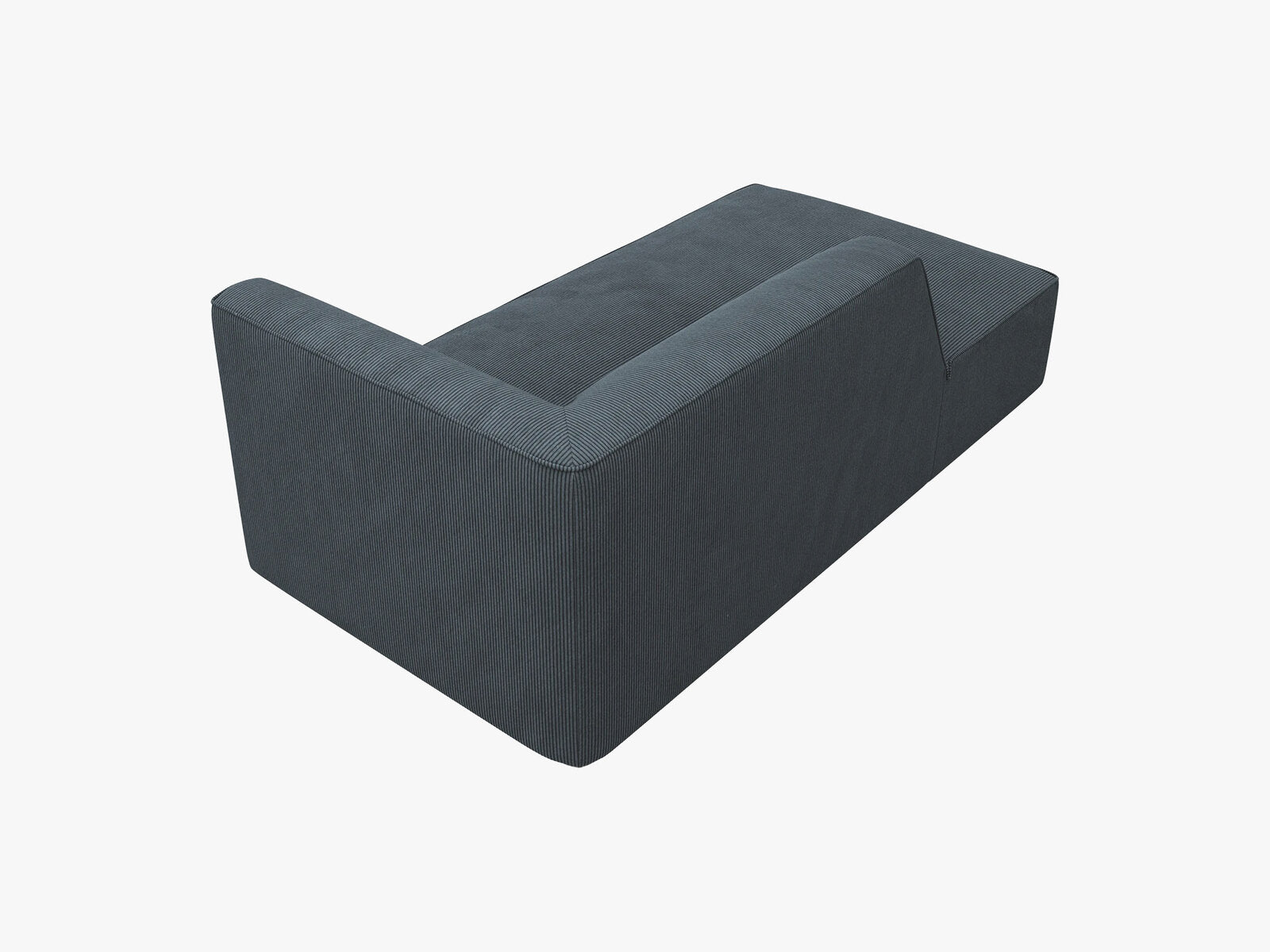 Micadoni Recamiere Ruby 1-Sitzer Links Kord Scala Blau